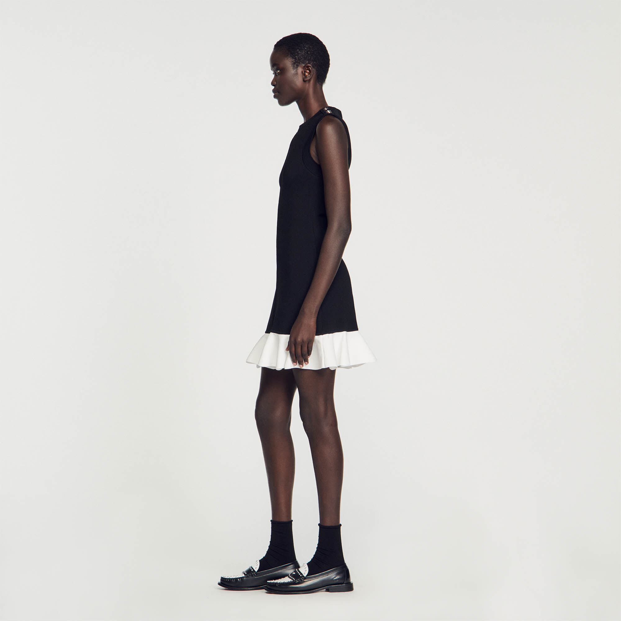 Zara two tone dress hot sale