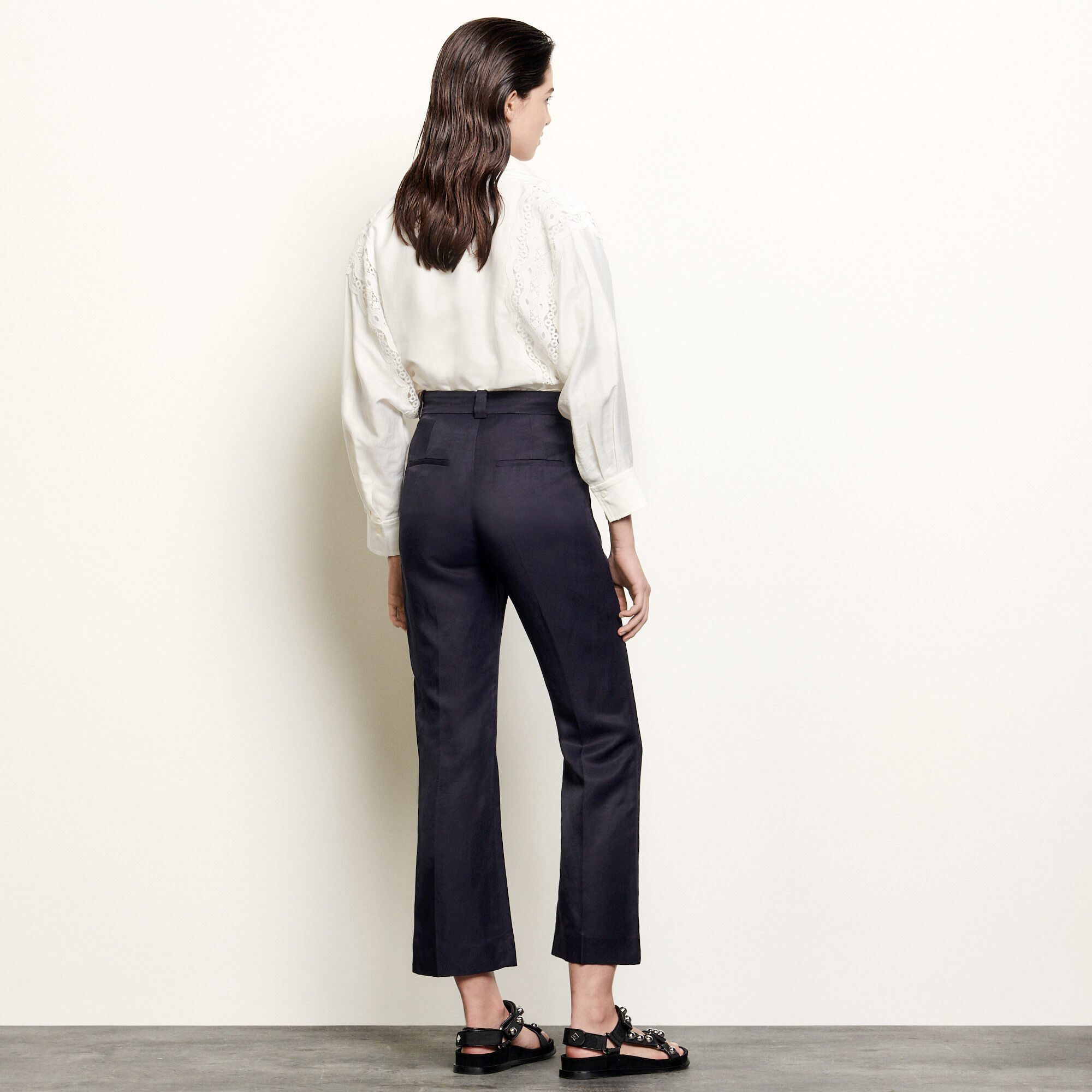 sandro high waisted pants