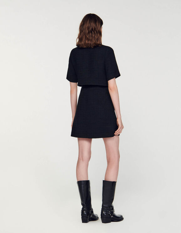 Manhattan Short tweed dress - Dresses | Sandro Paris