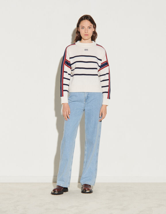 Sailor-striped sweater - Sweaters | Sandro Paris