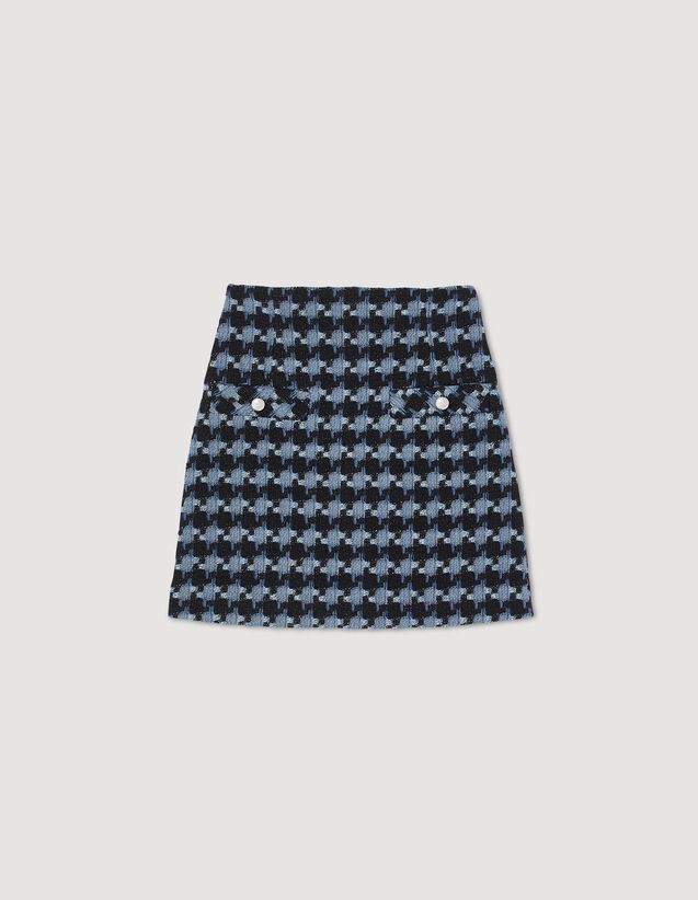 Sandro Short tweed skirt. 2