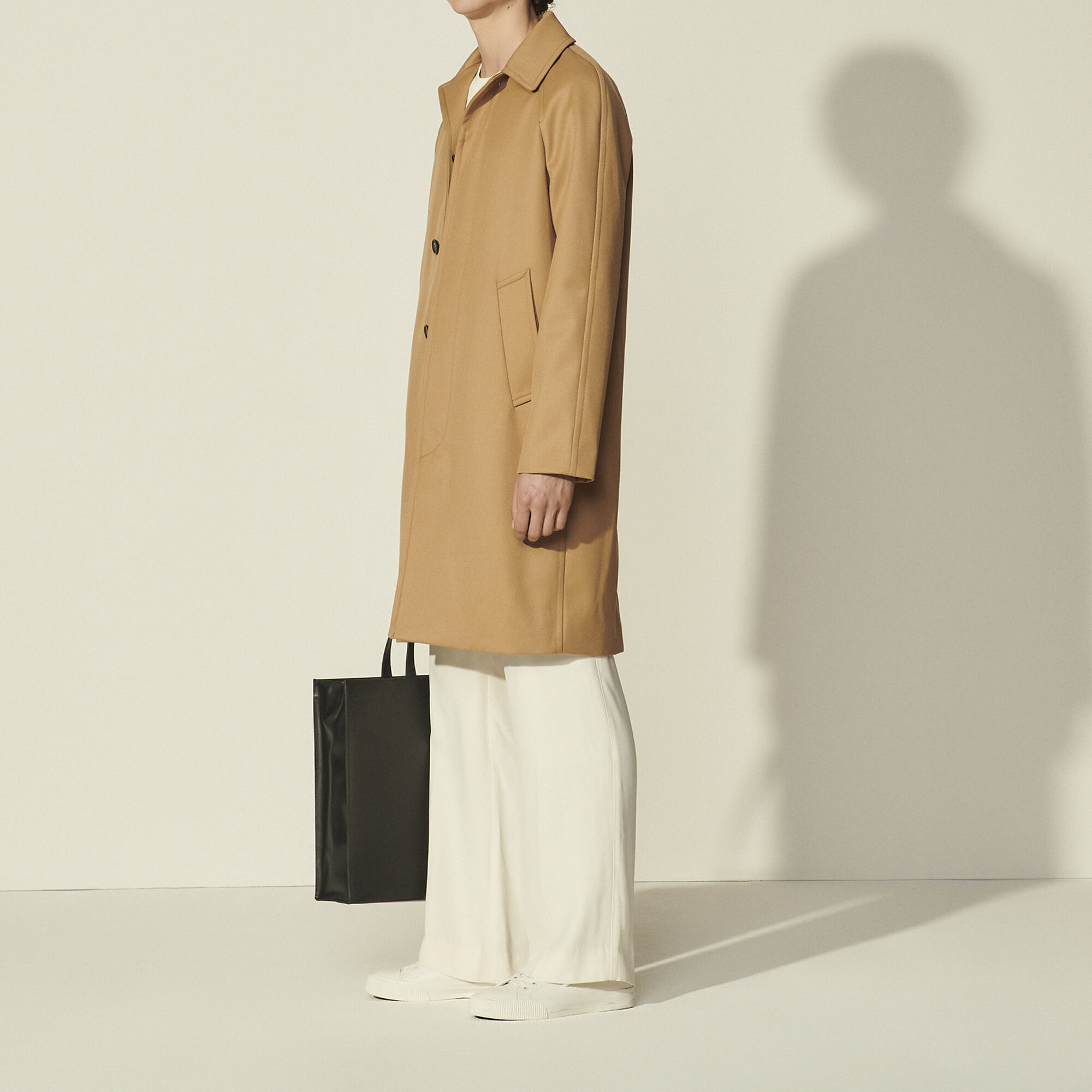 raglan sleeve coat men's