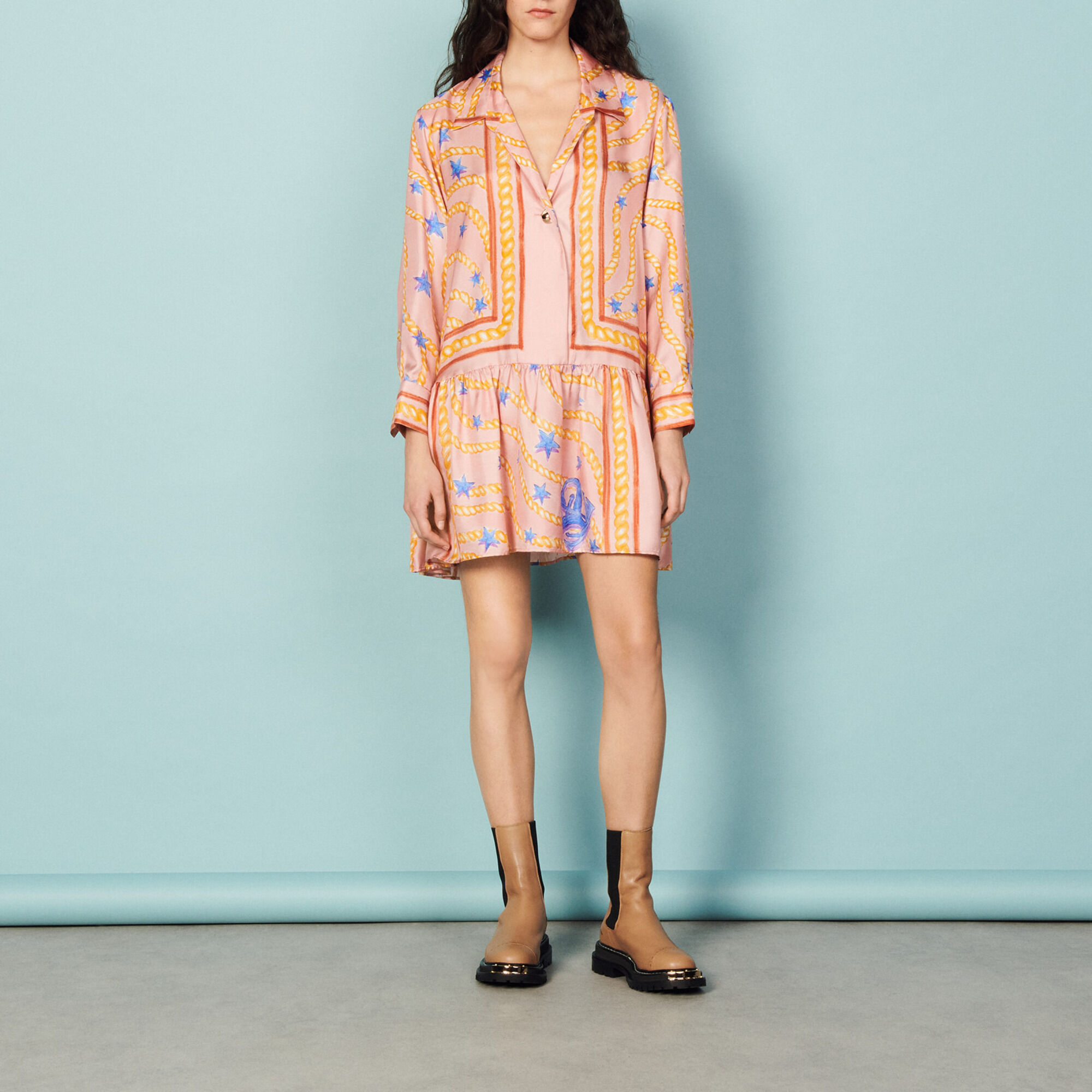 Robe store soie sandro