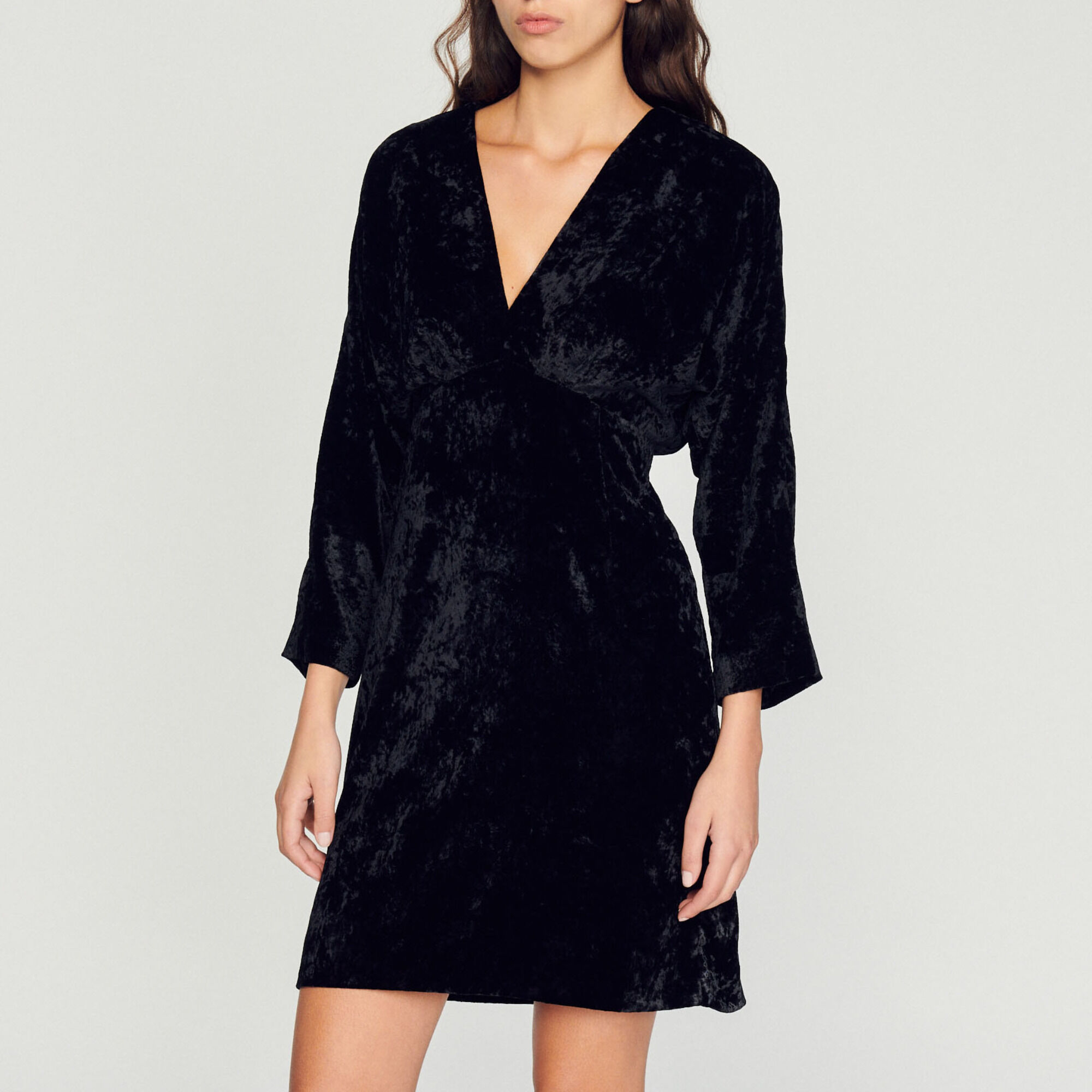 Zara crushed velvet dress sales