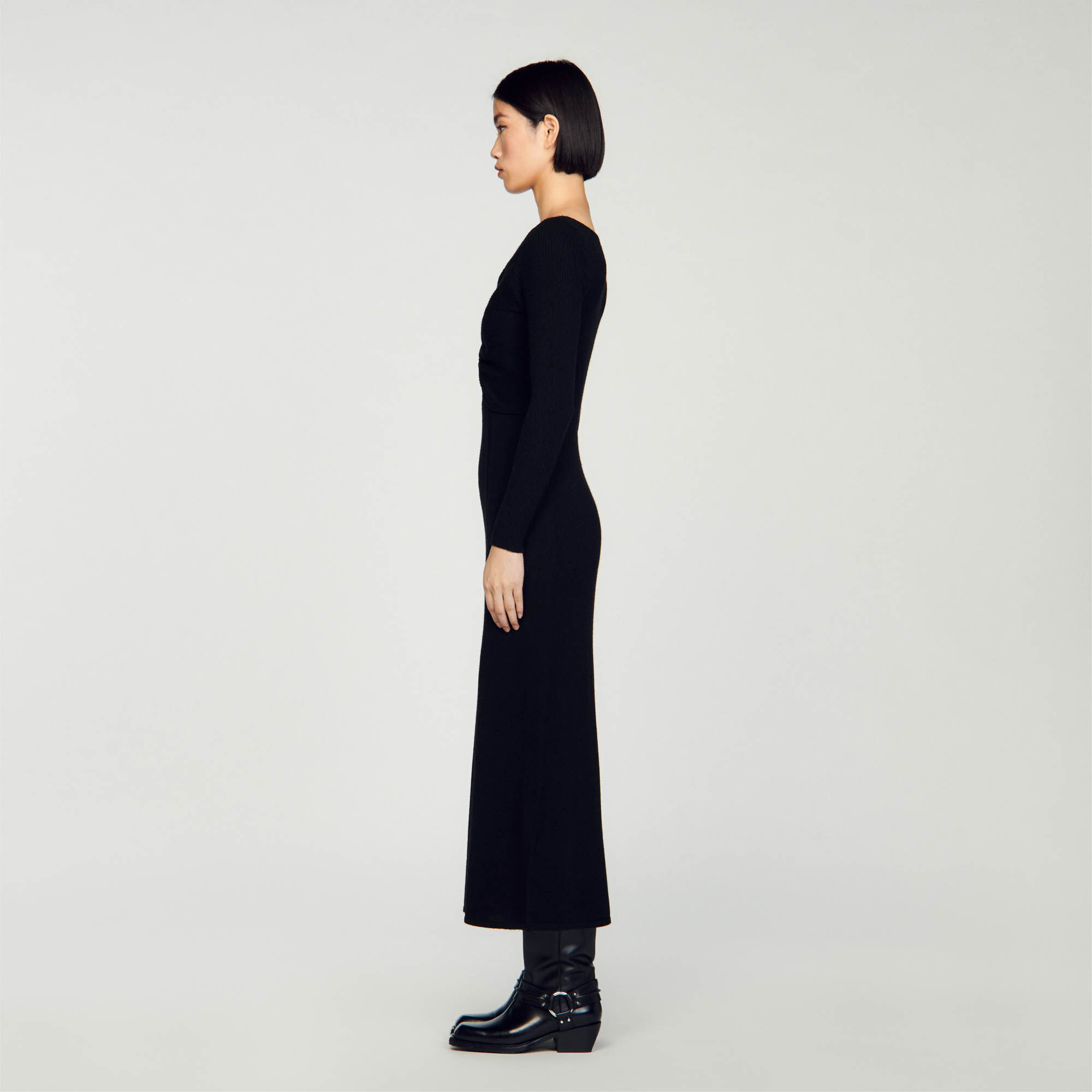 Zara cable 2024 knit dress