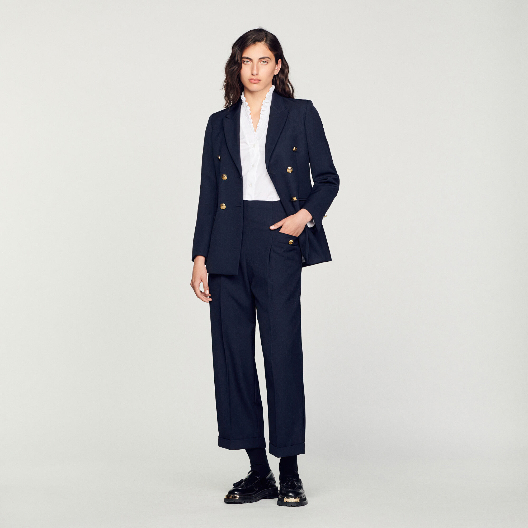 Sandro hot sale blue blazer