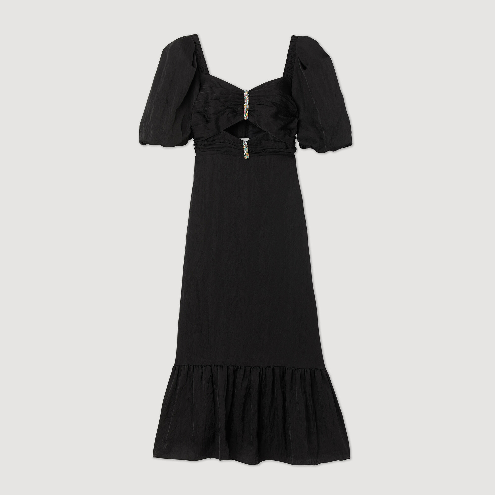 Sandro black top dress