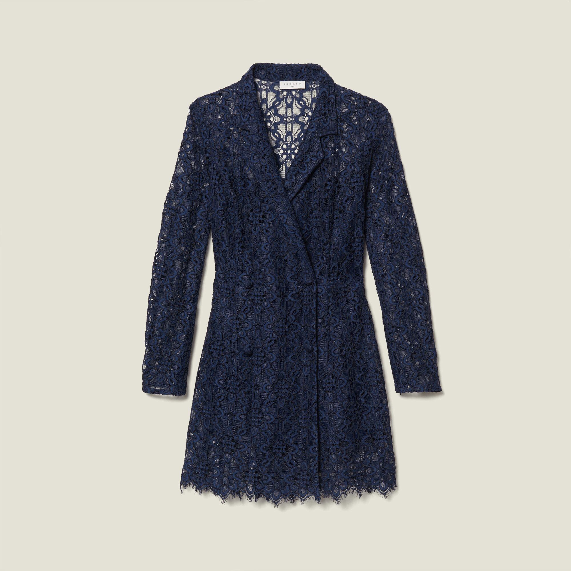 navy coat dress