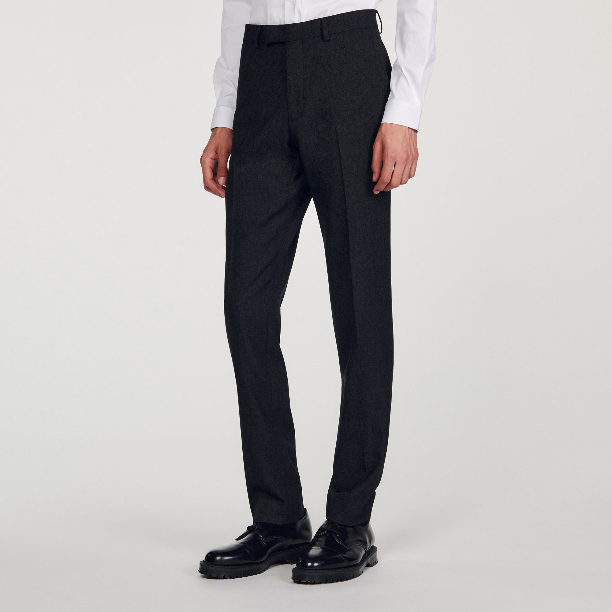 New Look skinny suit trousers in dark grey | ASOS