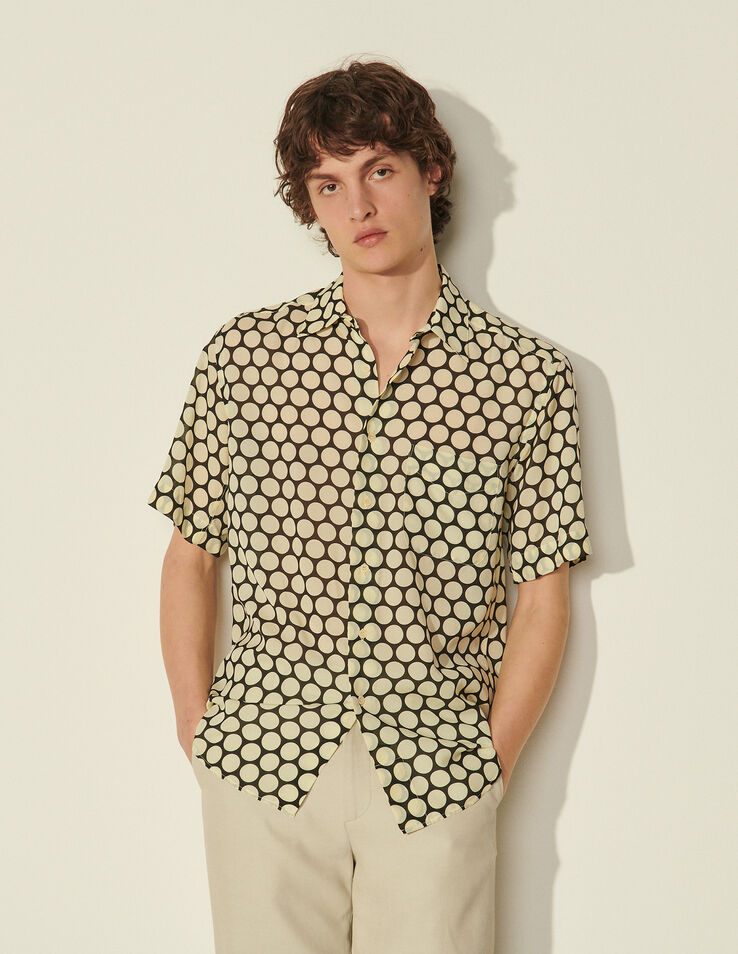 Sandro Short-sleeved flowing patterned shirt
	
			
				
					
					
						
							. 1