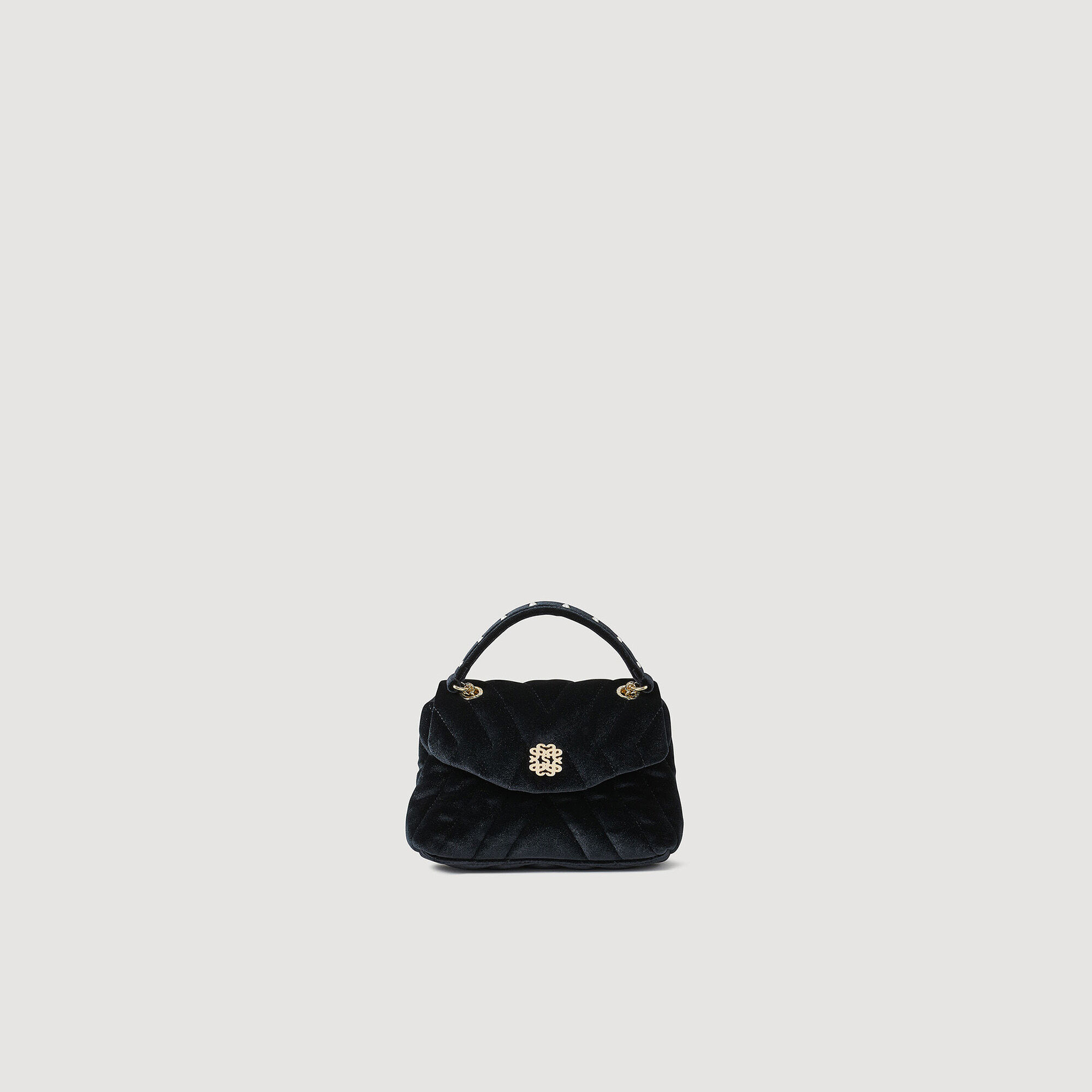 Mila quilted velvet bag