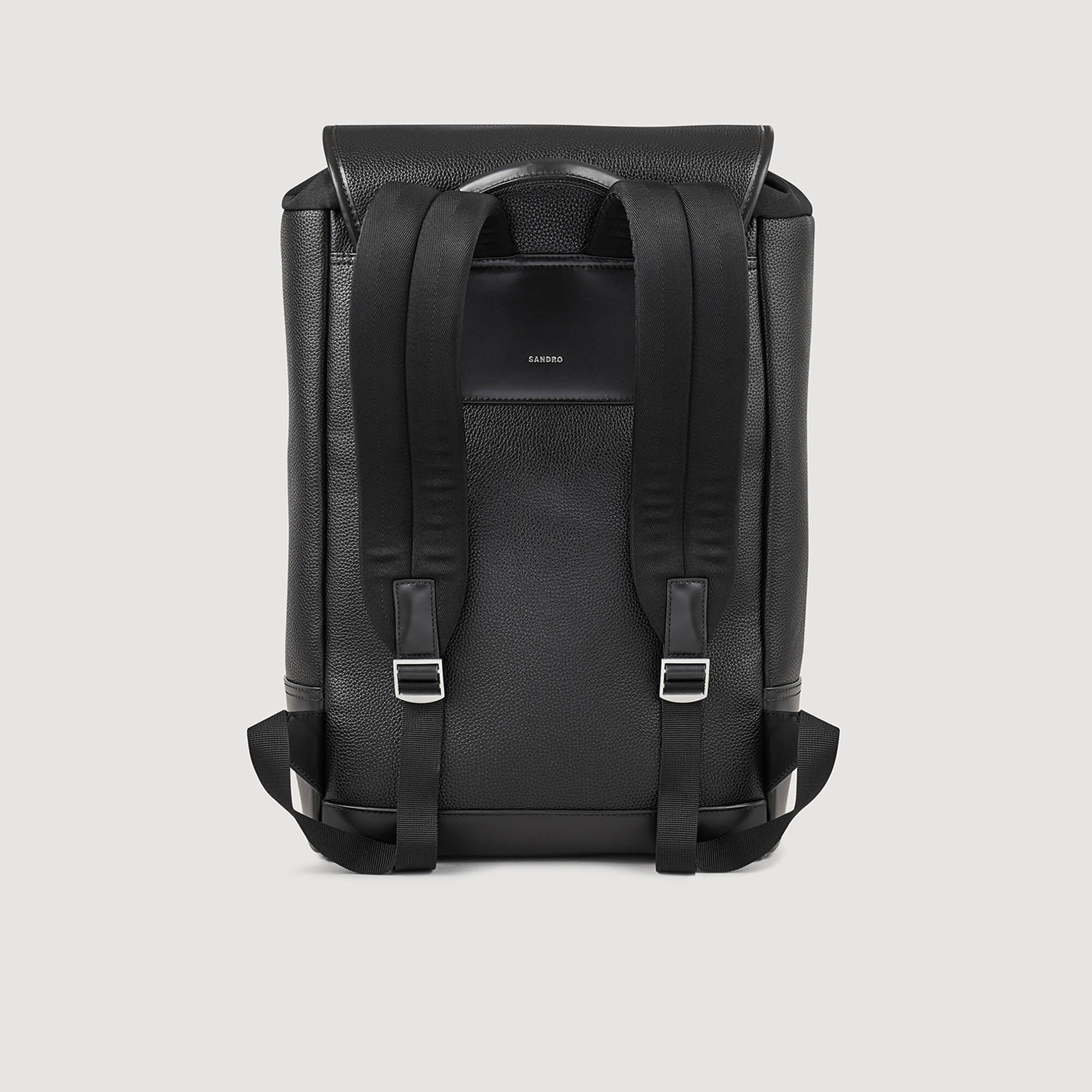 Coated Canvas and leather backpack Bags Sandro Paris