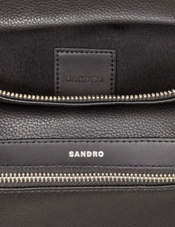Sandro Square Cross Monogram Belt Bag - Blue - Size One Size