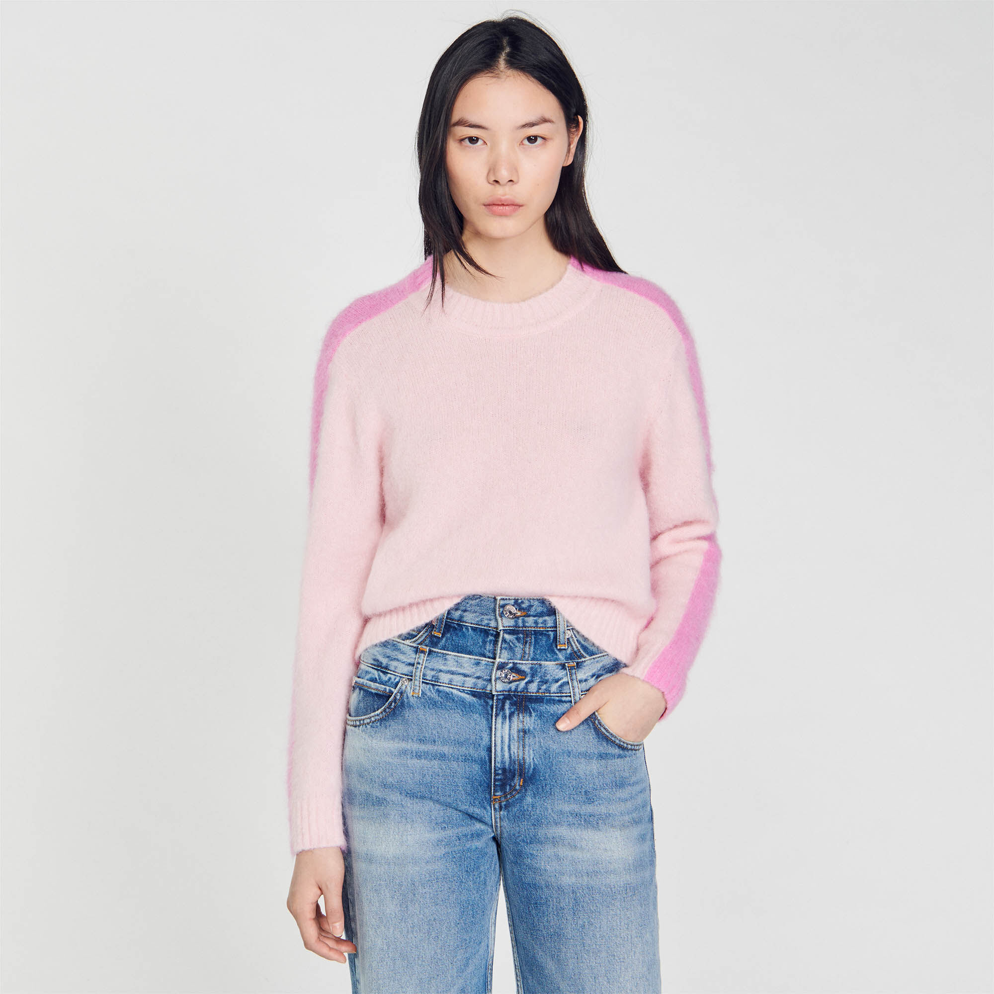 Sandro pink sweater shop