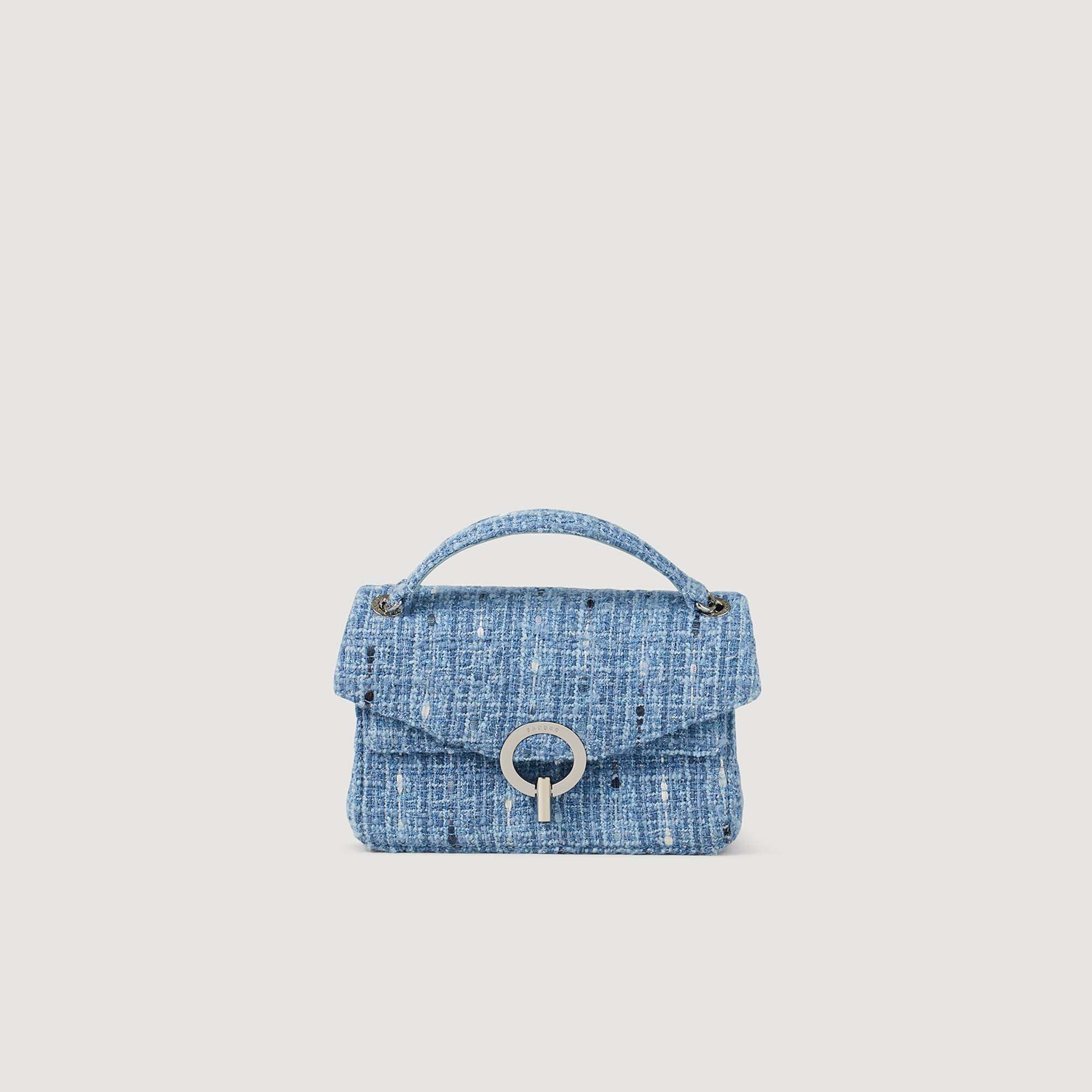Tweed Pm YZA small tweed bag Shoulder Bags Sandro Paris