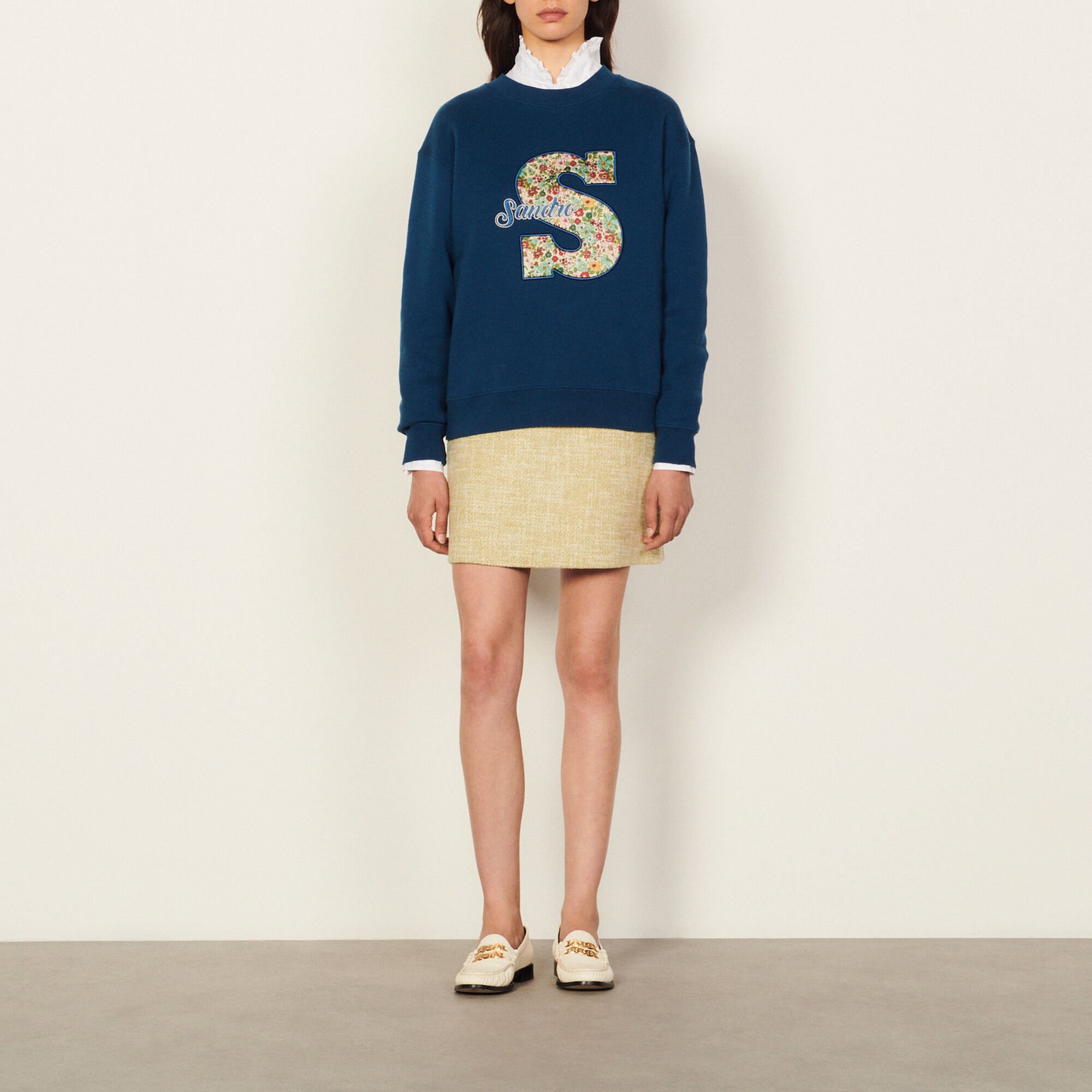 sandro smiley sweater