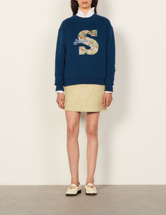 Sandro Embroidered sweatshirt