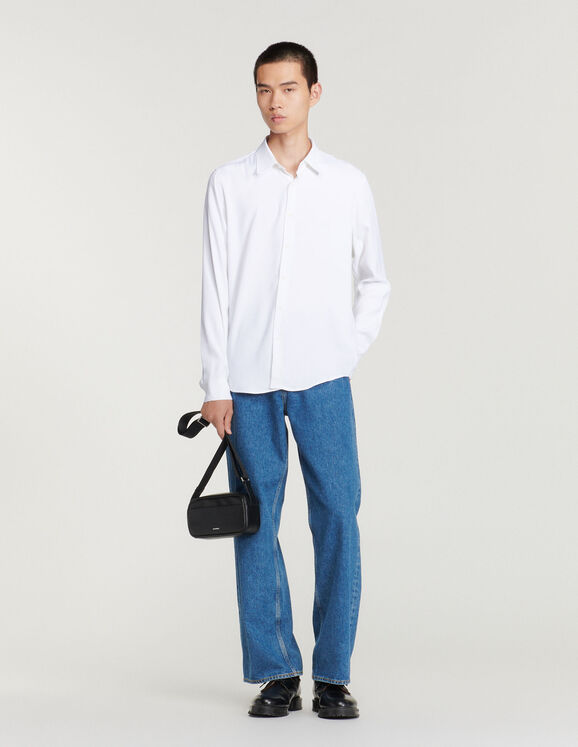 Flowing long-sleeved shirt  null