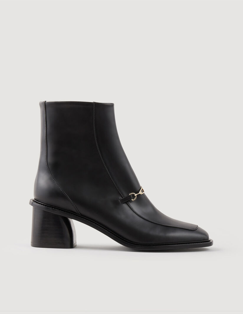 Sandro Leather ankle boots