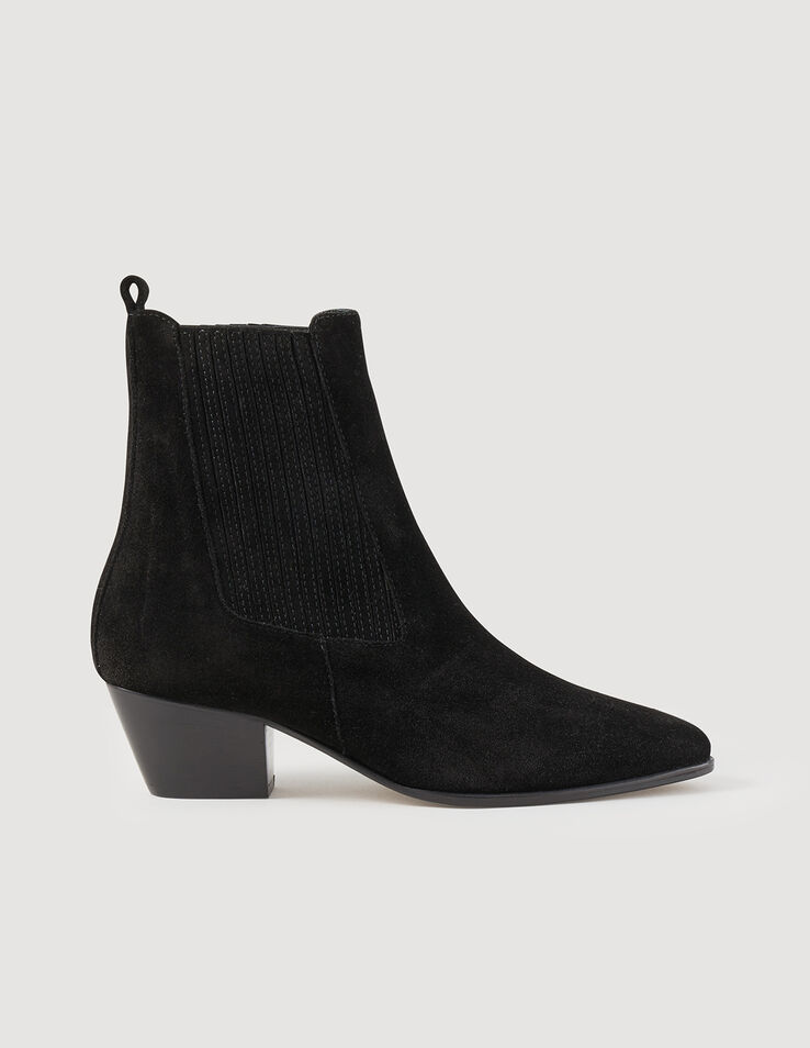 Sandro Leather ankle boots with elastic Login to add to Wish list. 2