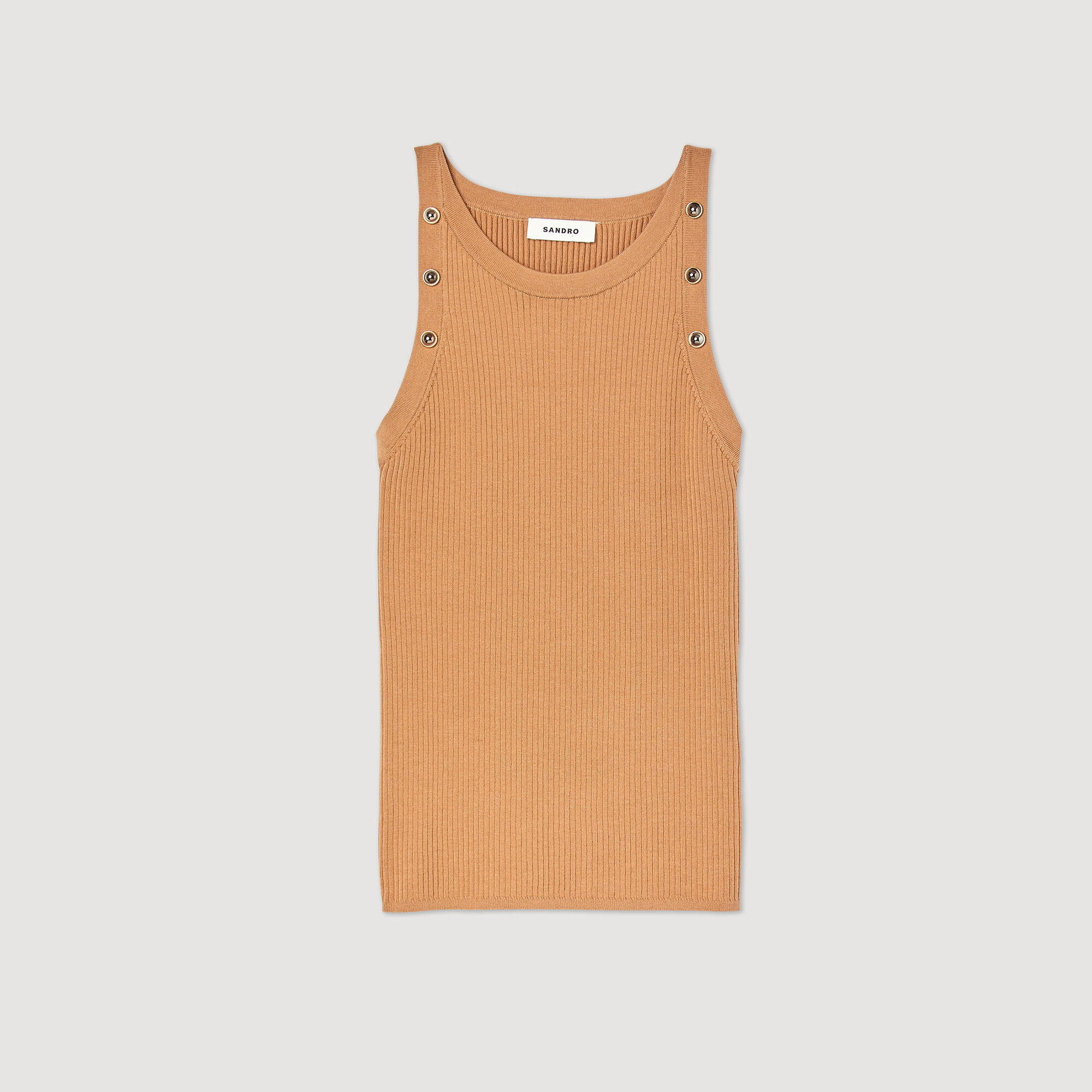 Sandro Ribbed tank SFPPU01890