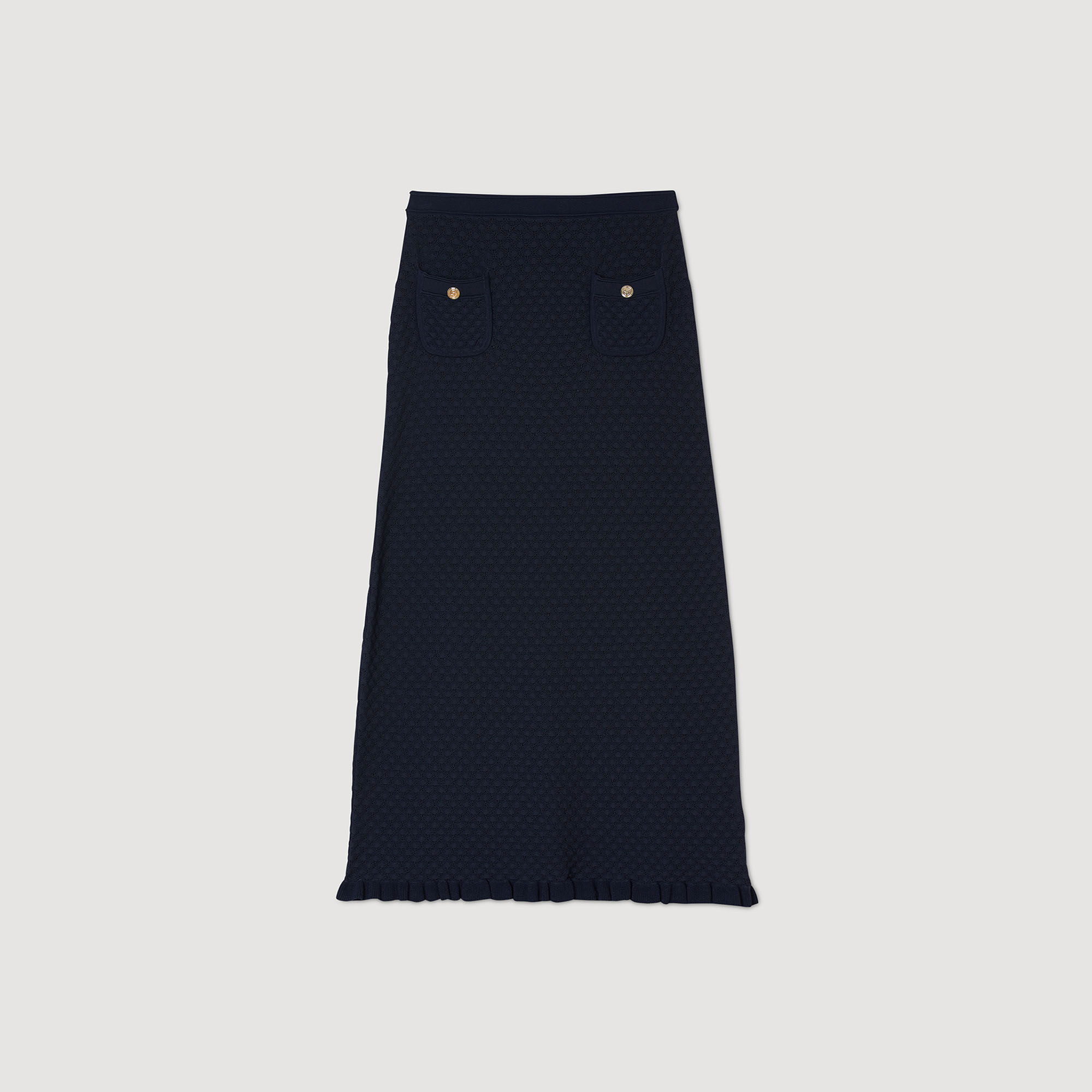 Womens knit 2025 midi skirt