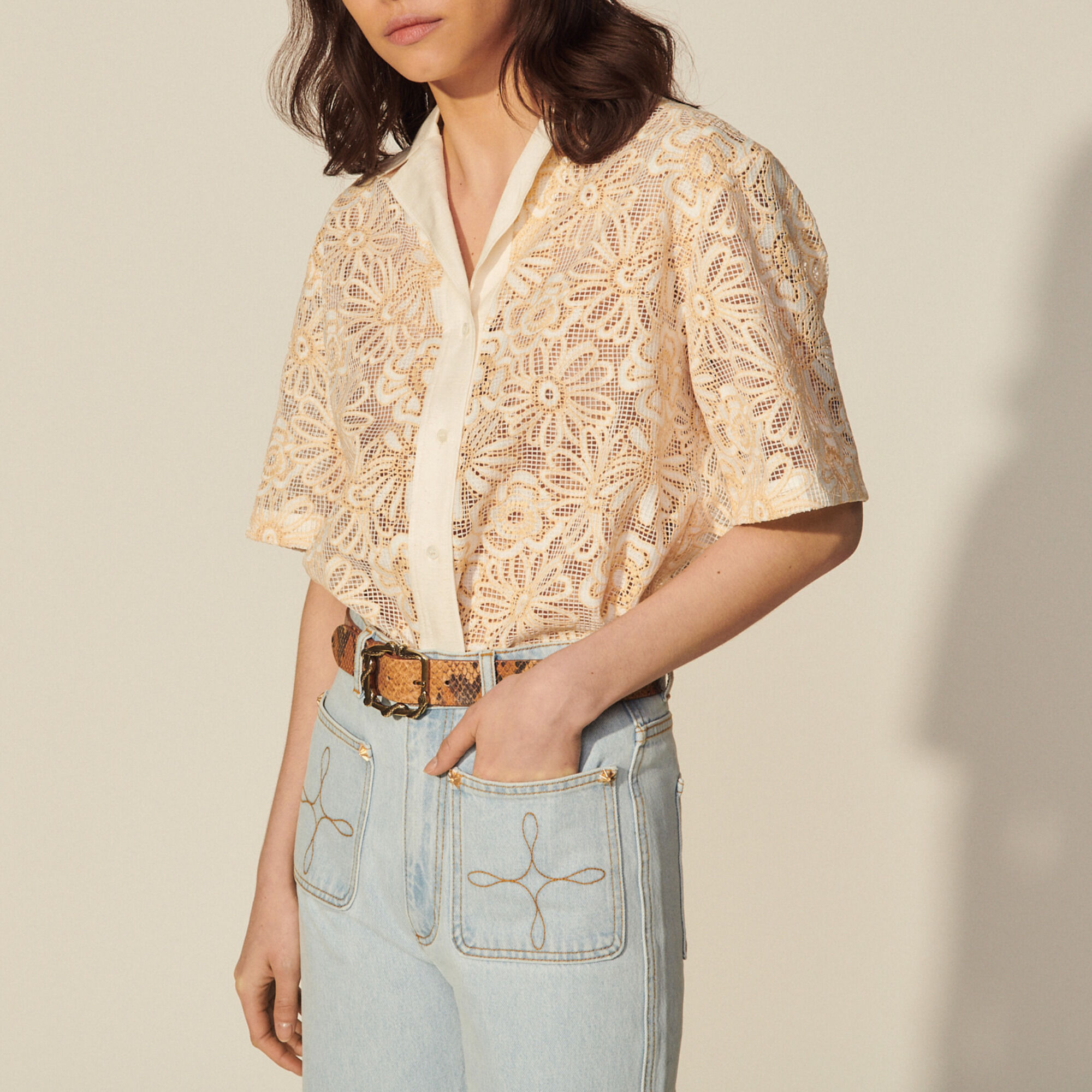 sandro blouse sale