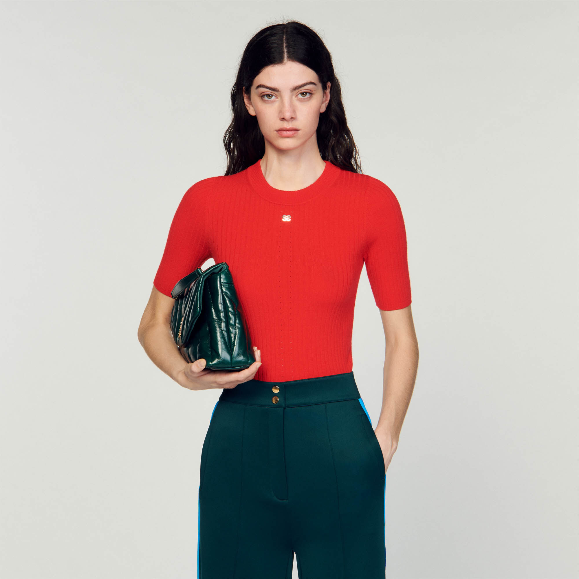 Sandro cheap red sweater
