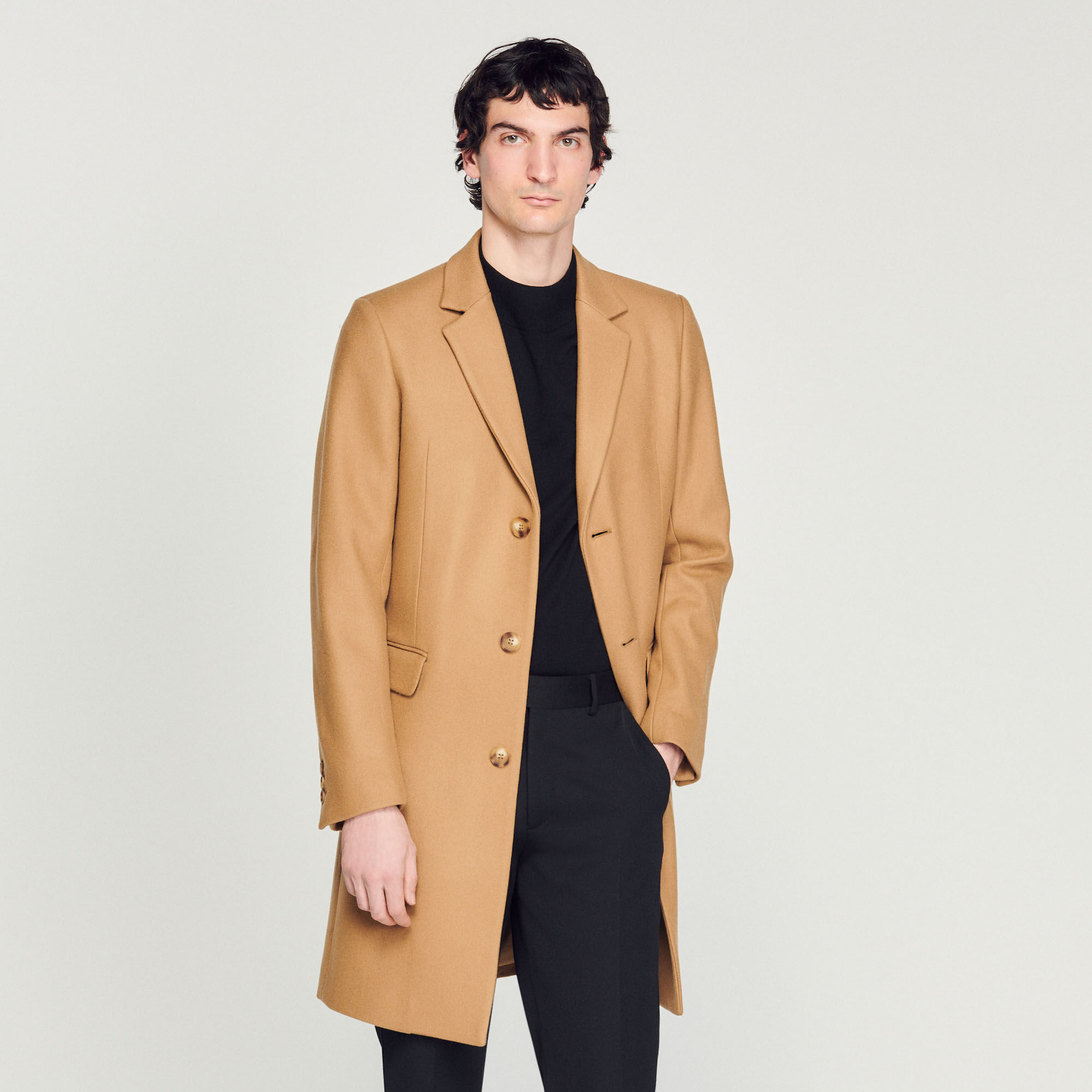 Sandro cashmere top coat