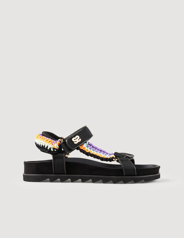 Sandro Sandals with colorful braiding Login to add to Wish list. 2
