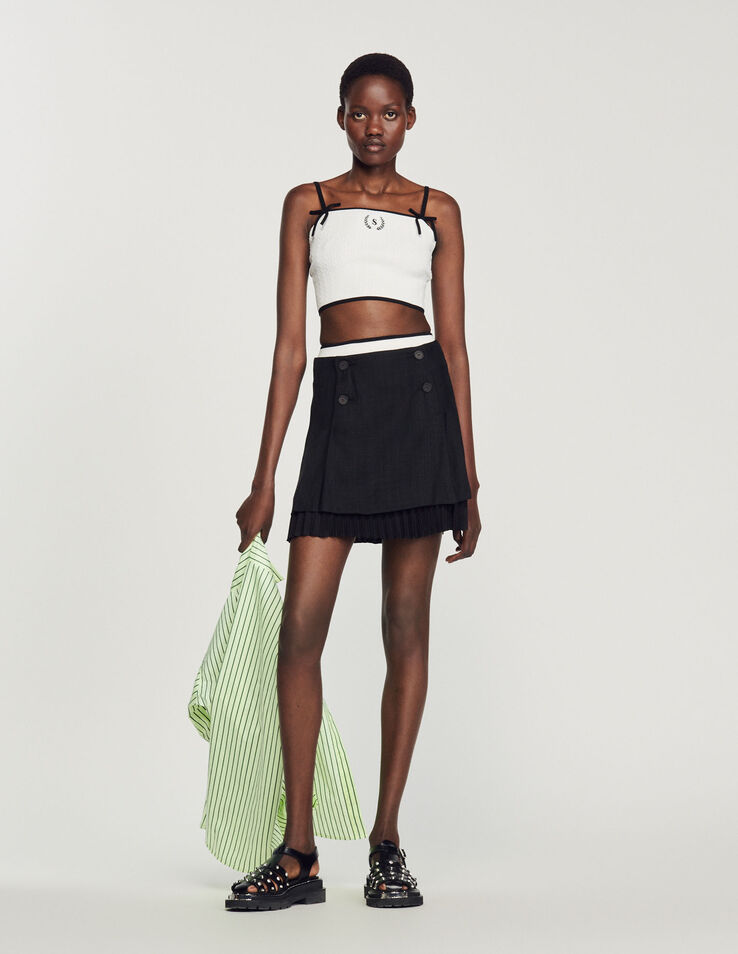 Sandro Knitted crop top. 1