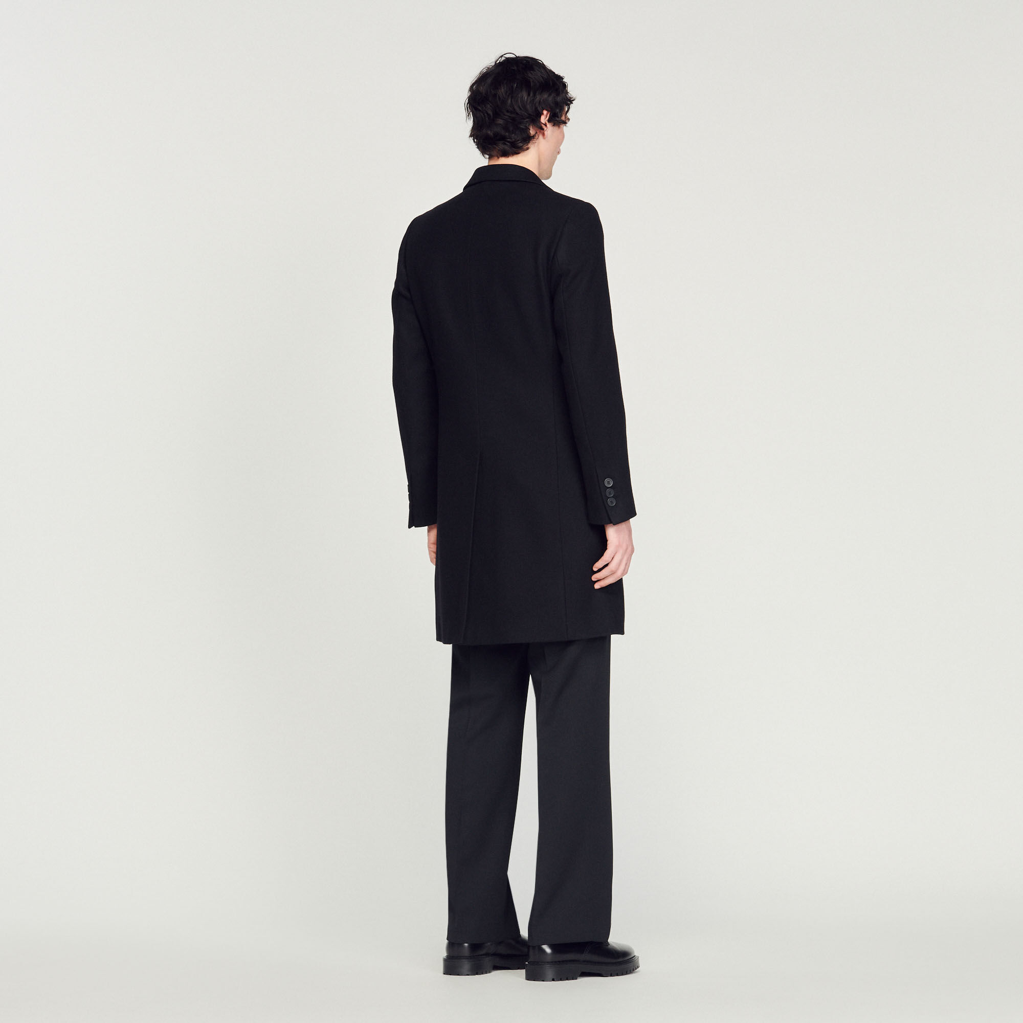 Sandro herringbone coat outlet