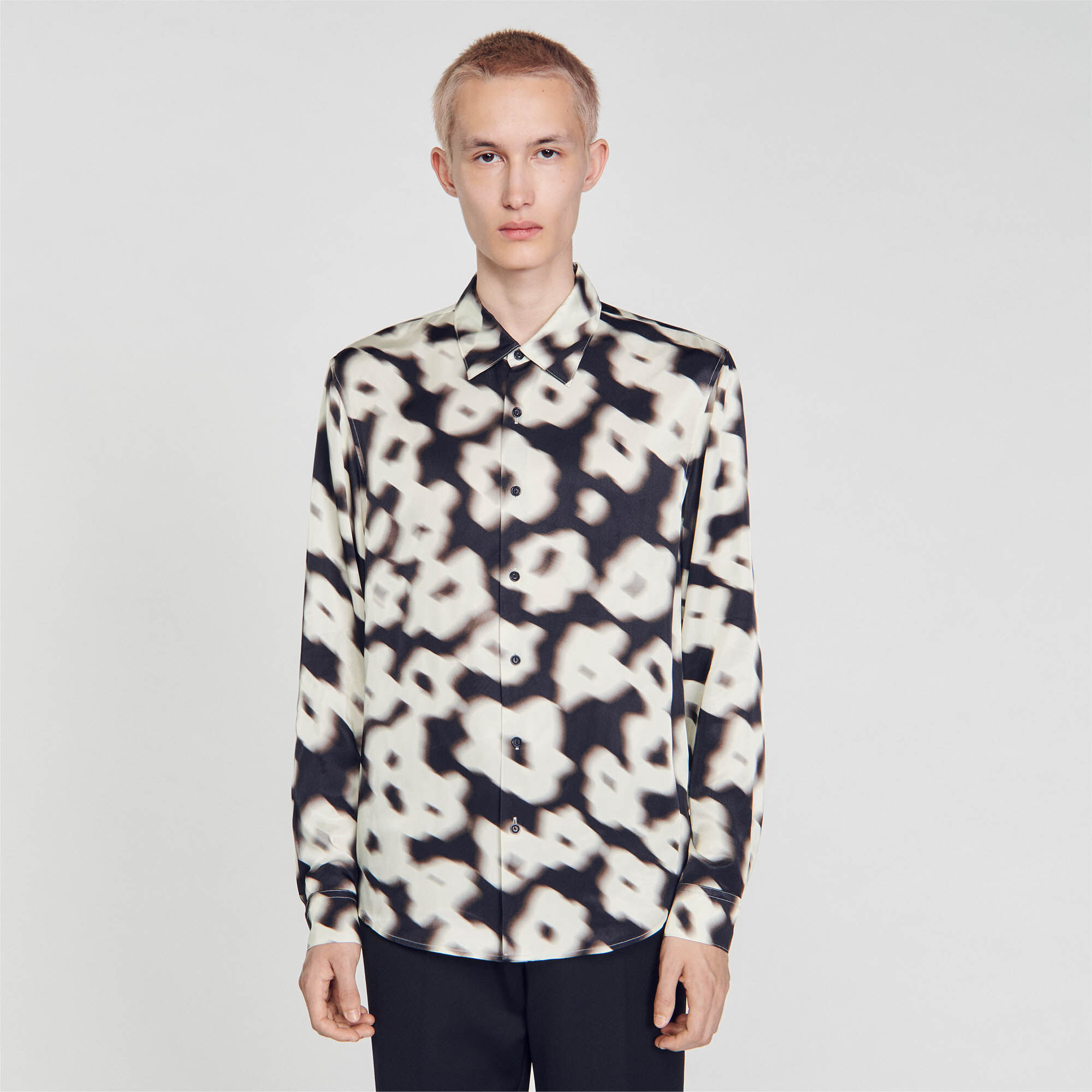 White leopard print shirt discount