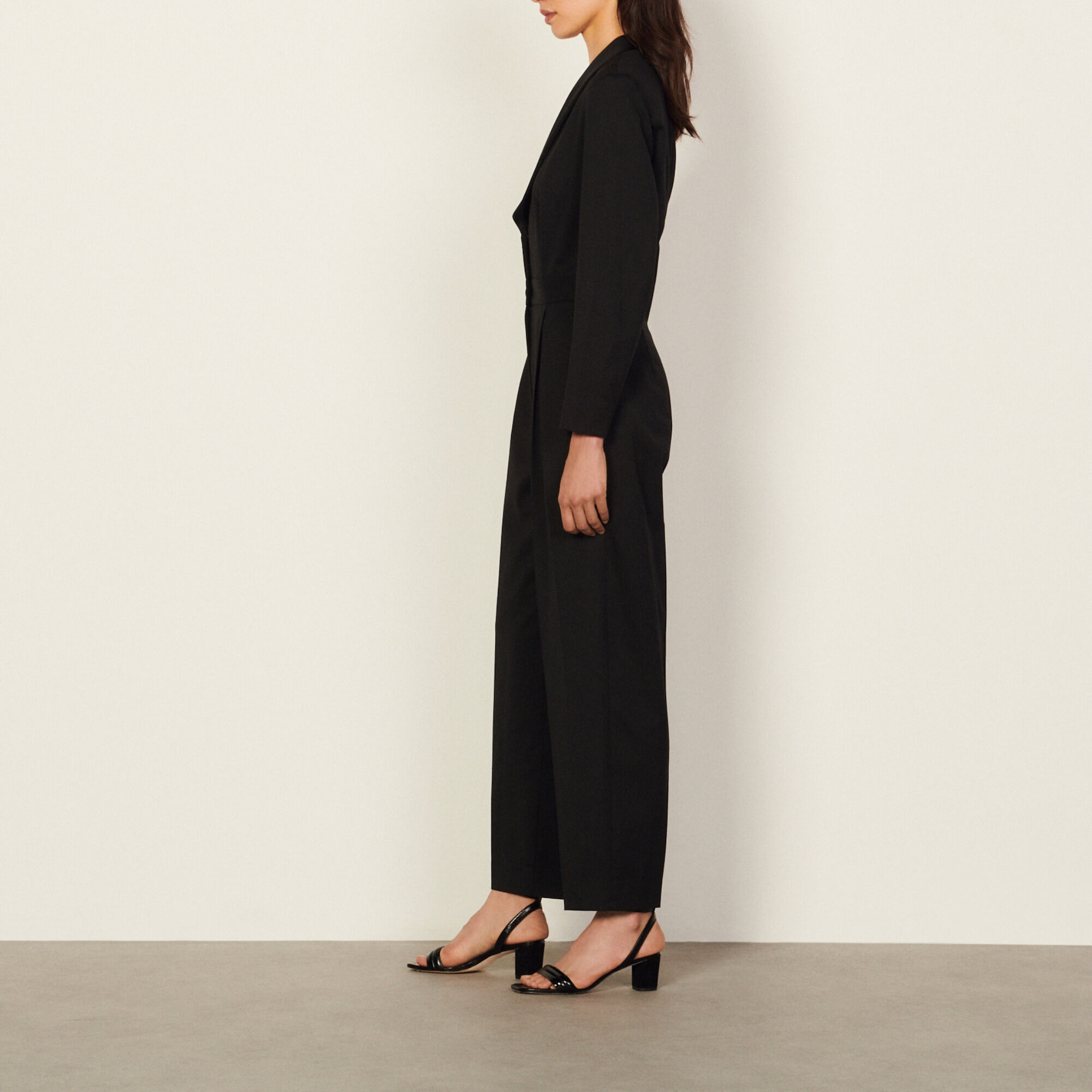 Jumpsuit with shawl collar Jumpsuits Sandro Paris