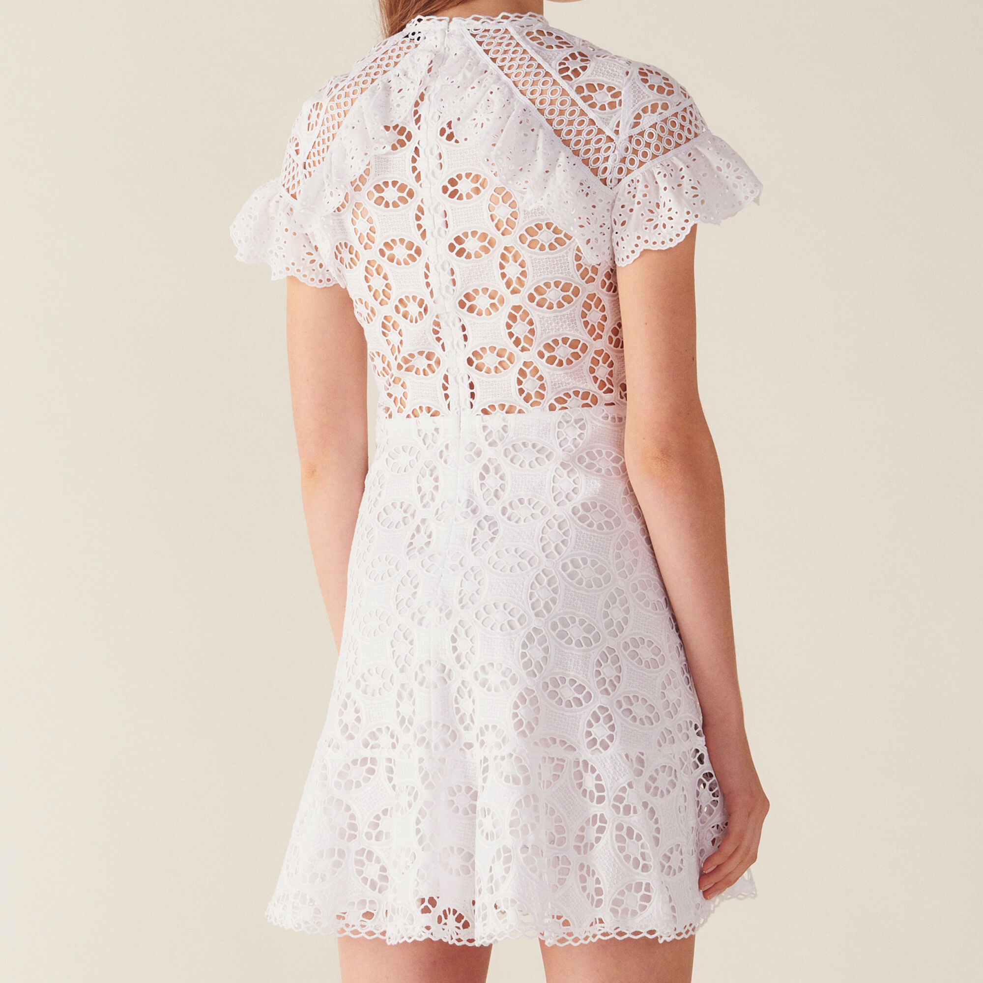 Ruffled Lace Dress Old Collections Sandro Paris