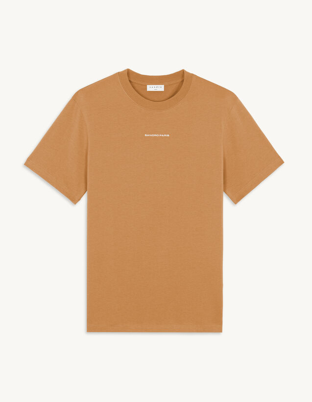 Sandro T-shirt with logo embroidery. 1