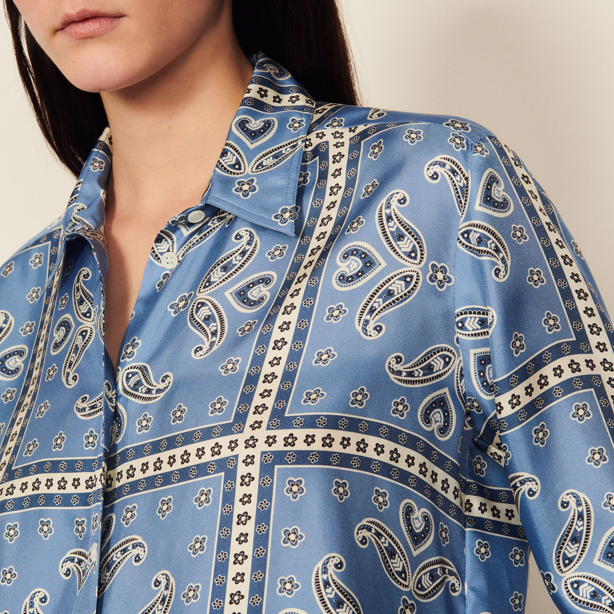 Printed silk shirt - Tops \u0026 Shirts