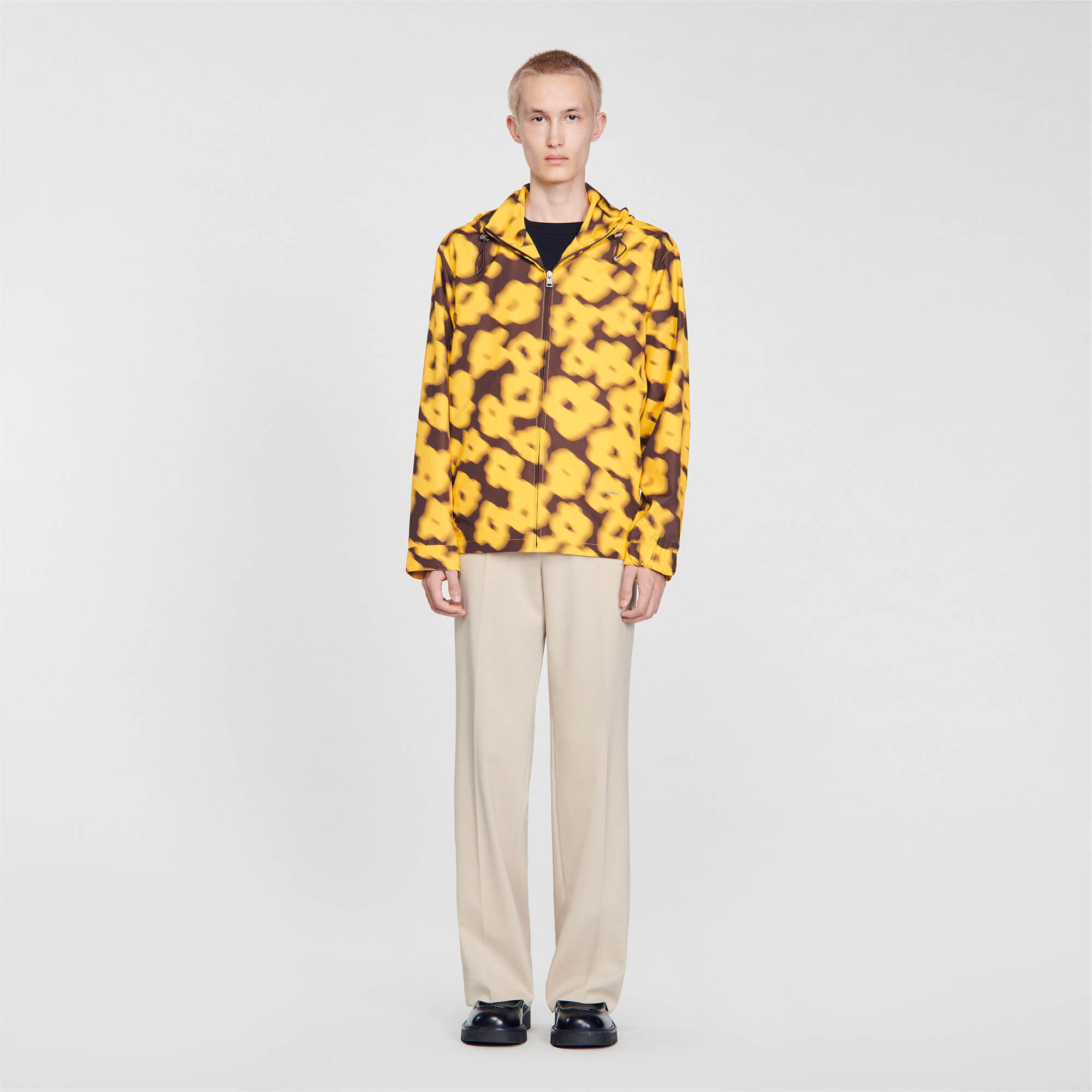 Sandro leopard print coat discount