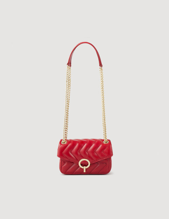 Used Chanel Matelasse 30 Chain Shoulder Bag/Leather/Red Bag