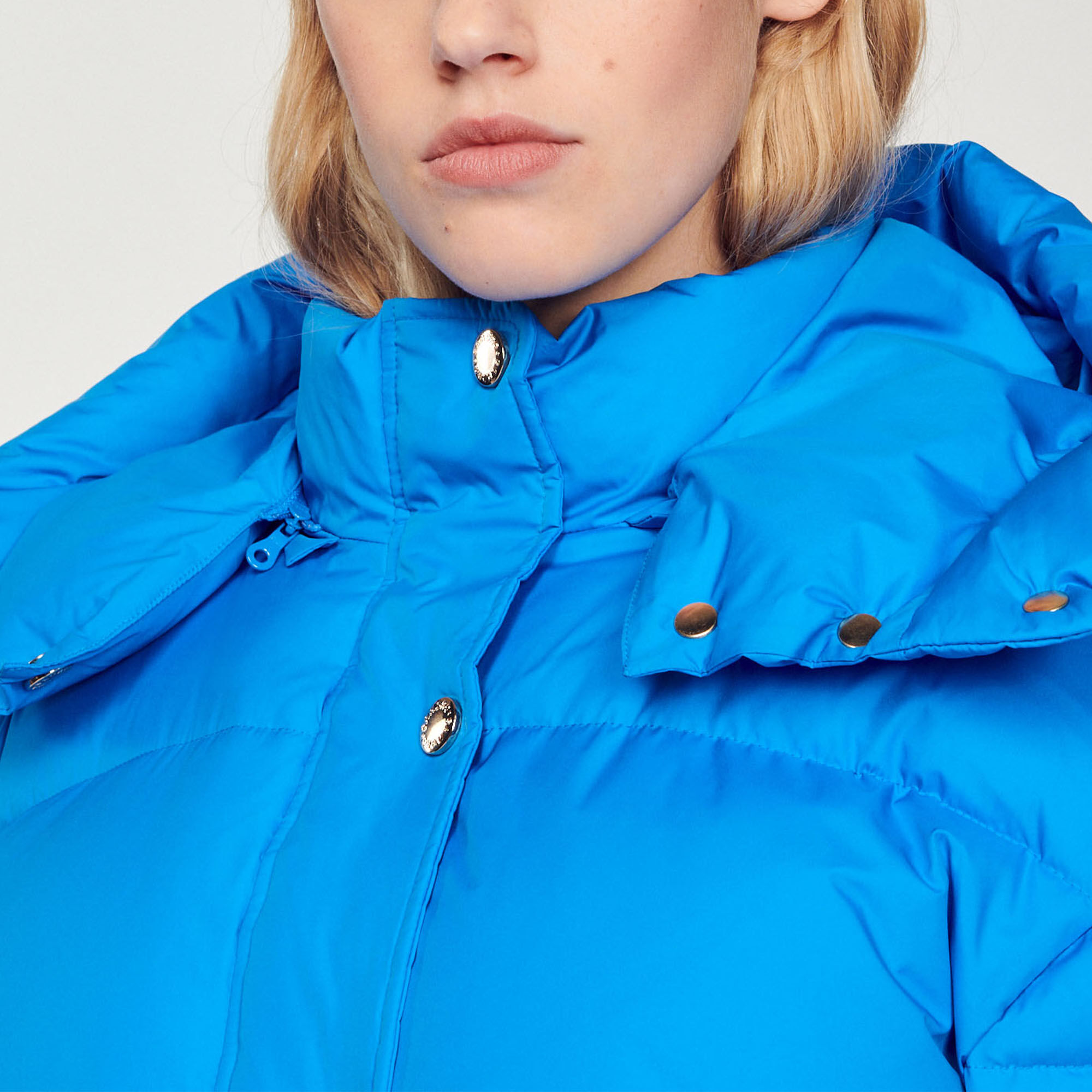 Lively Short padded jacket with hood Coats Jackets Sandro Paris