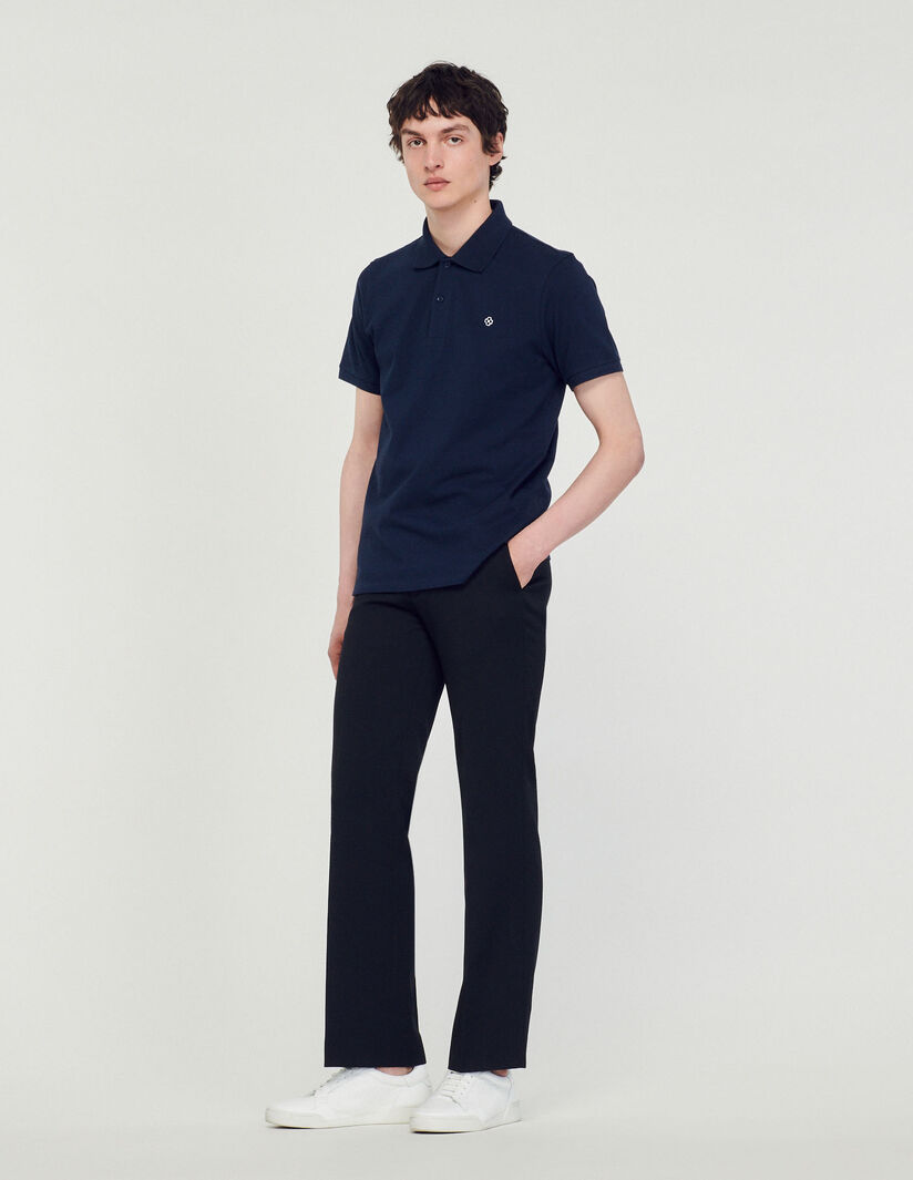 Sandro Polo shirt with Square Cross patch