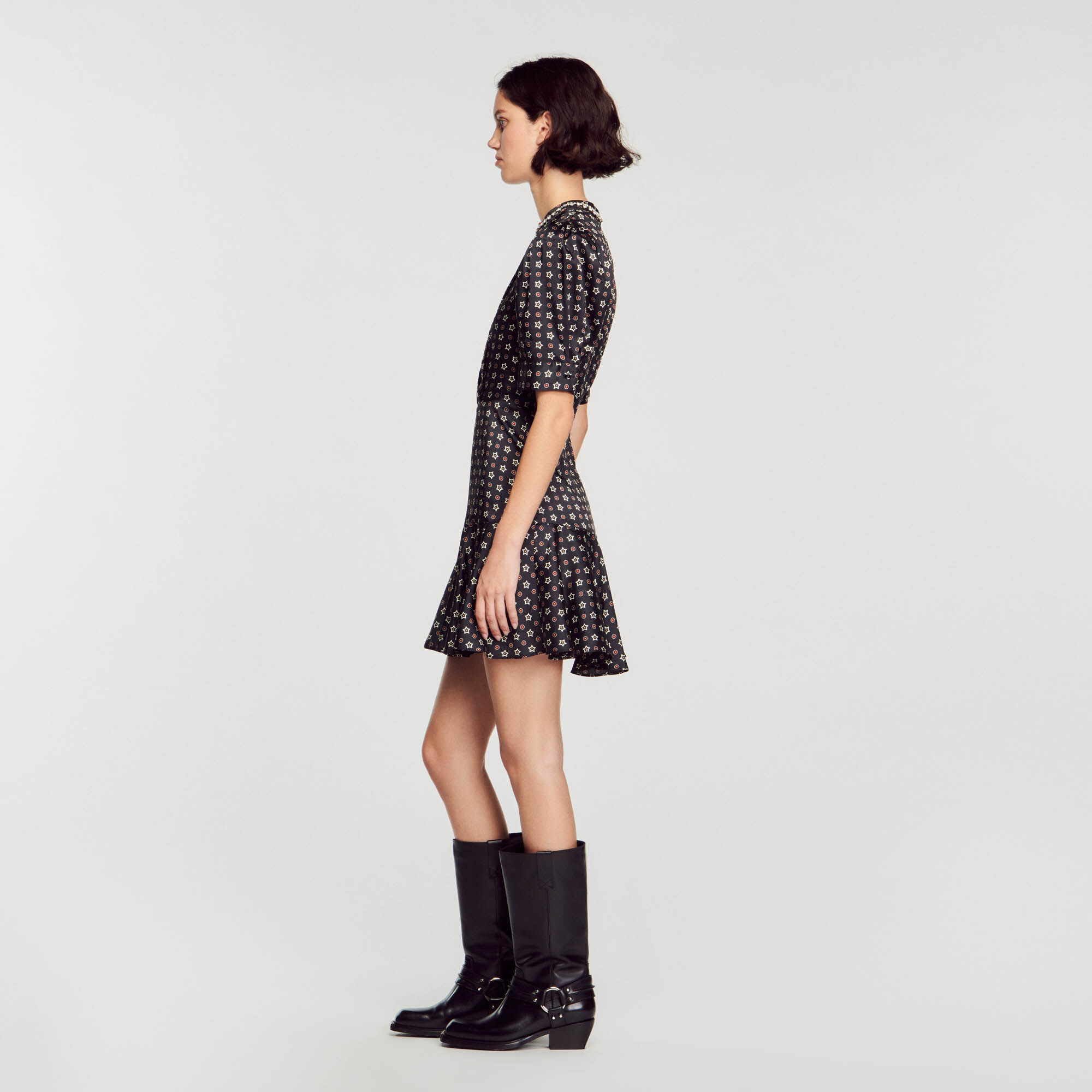 Star print sales dress zara