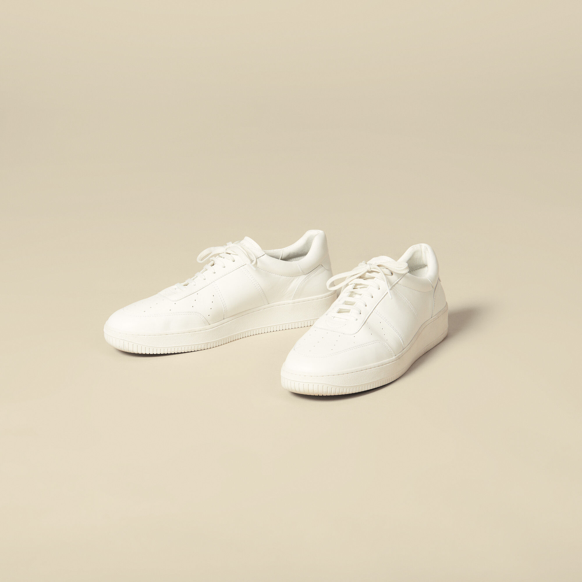 Plain leather sneakers Clearance