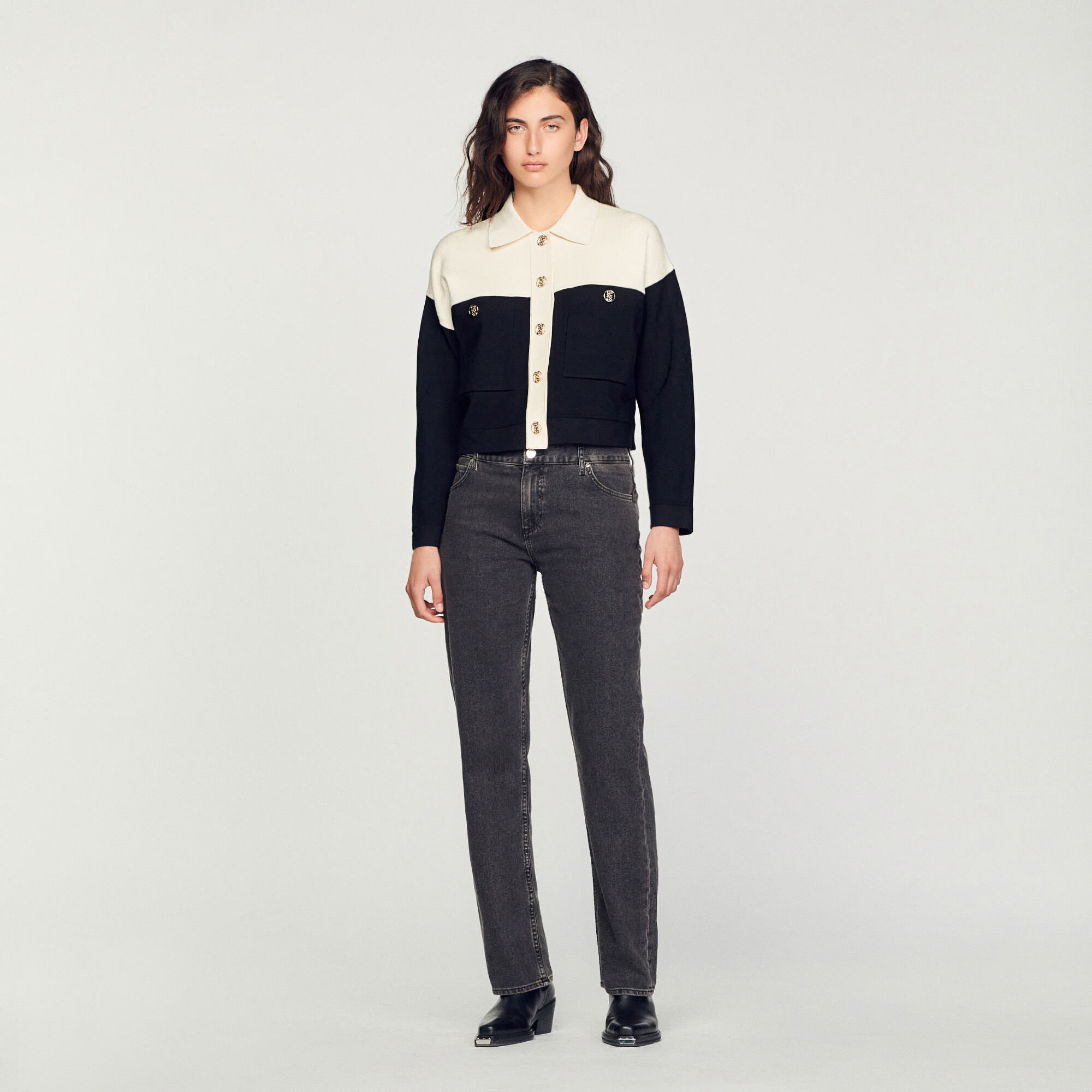 Sandro long cardigan with long deals sleeves