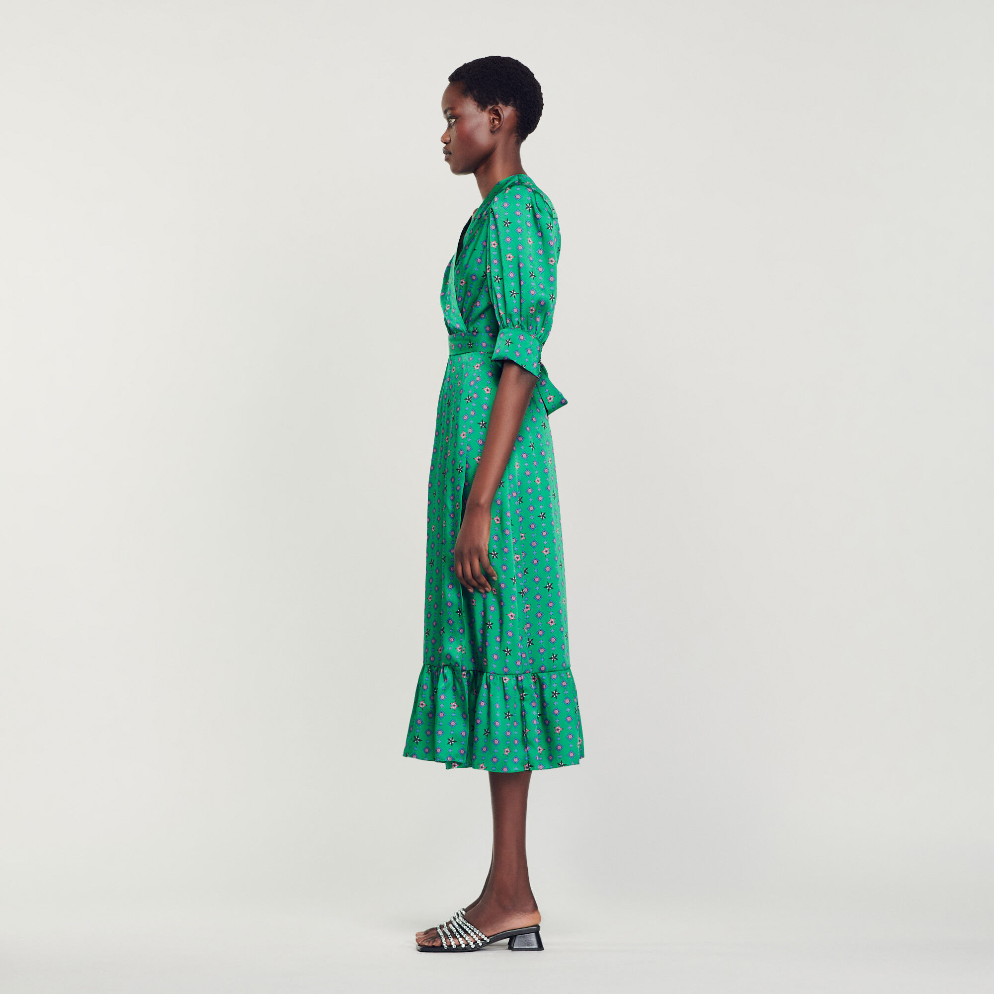 Sandro online green dress