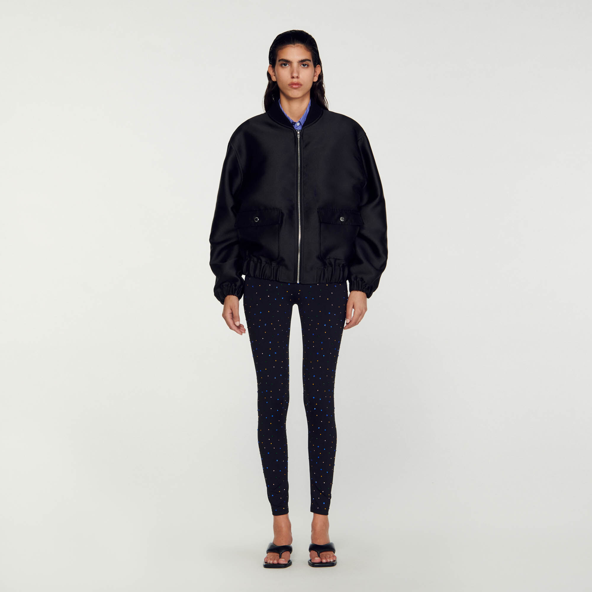 Sandro bomber sales jacket womens