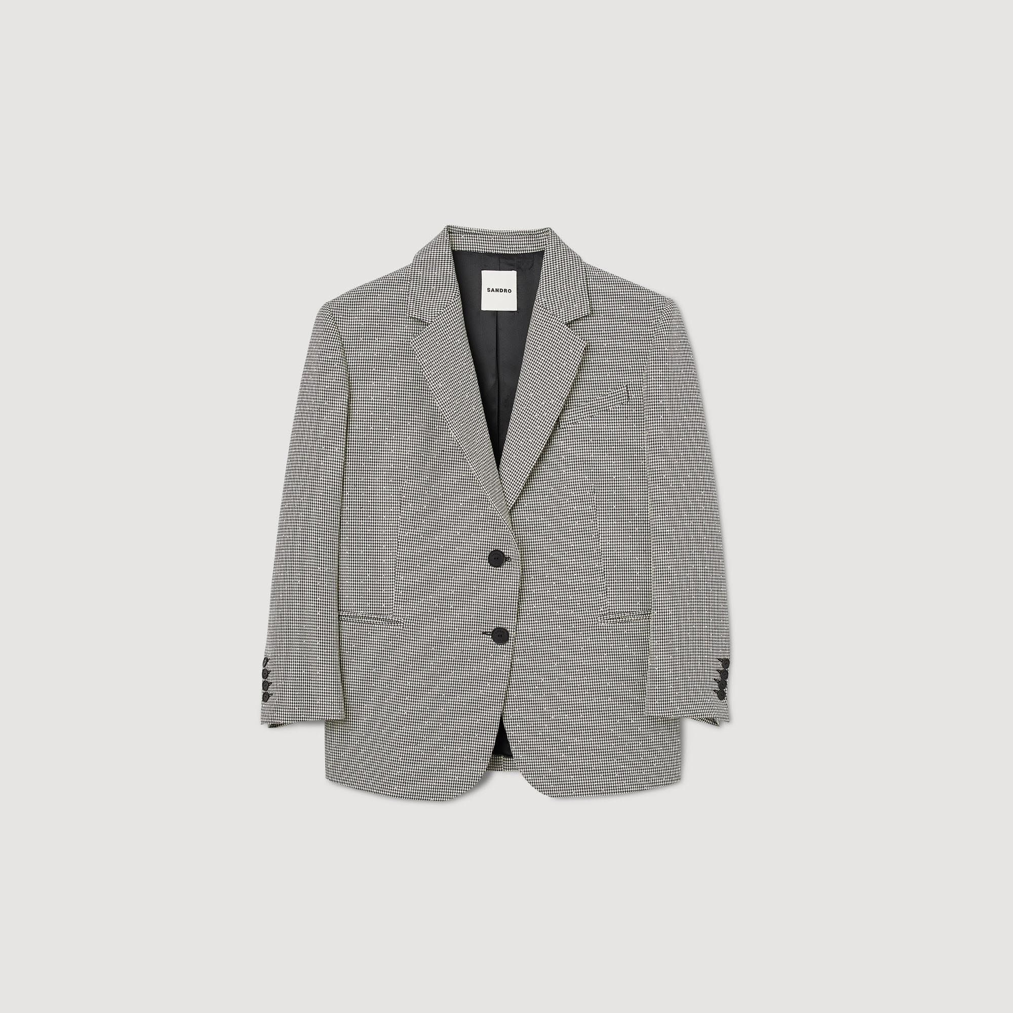 Houndstooth oversized blazer on sale