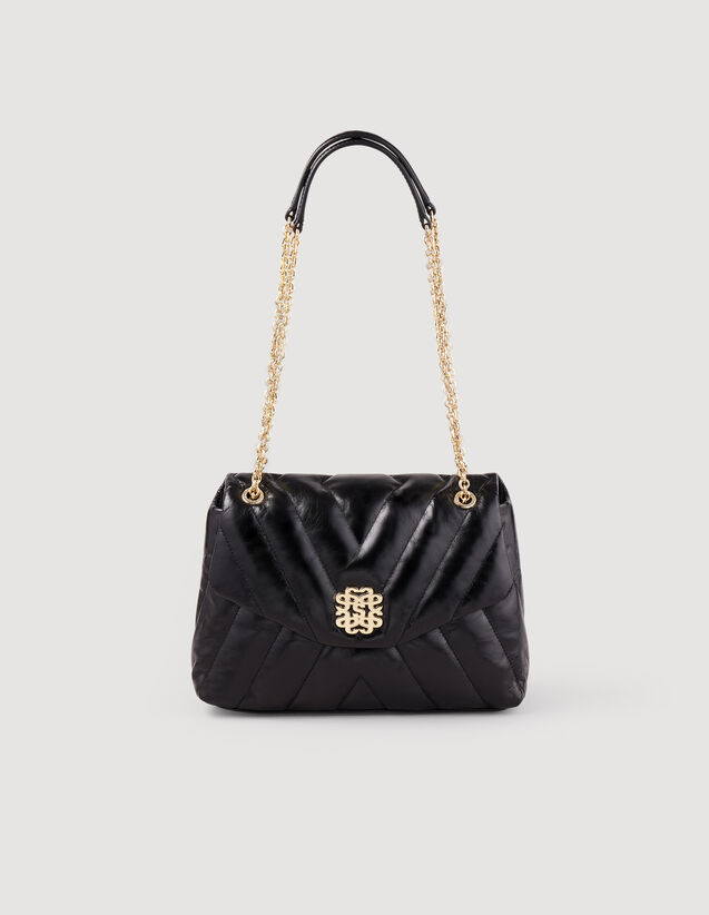 Mila quilted leather bag - Pouches & Handbags | Sandro Paris