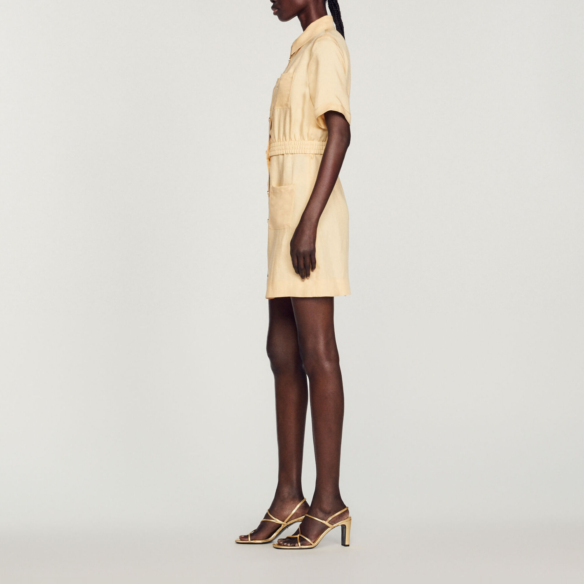 Short buttoned dress