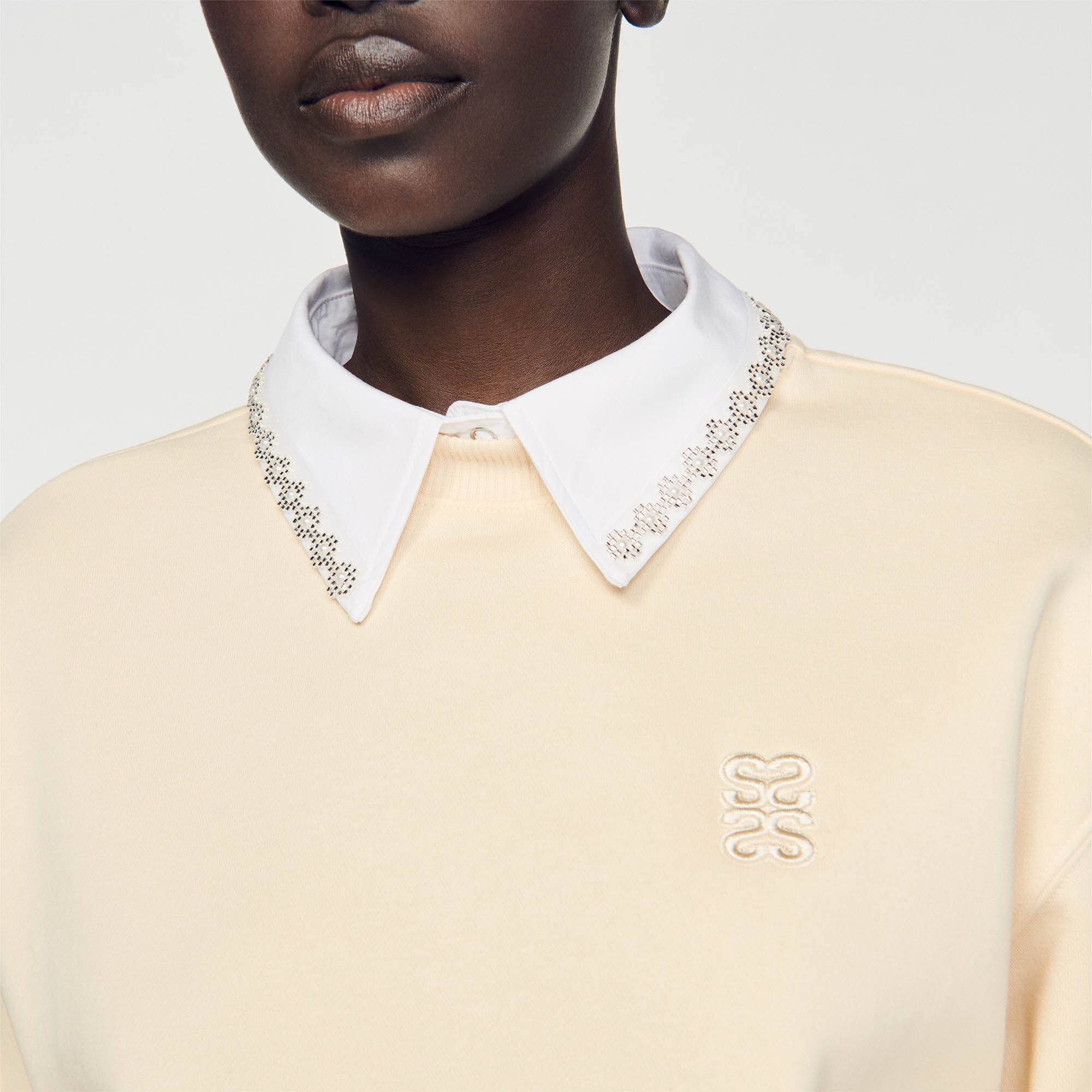 Sandro pearl hoodie discount
